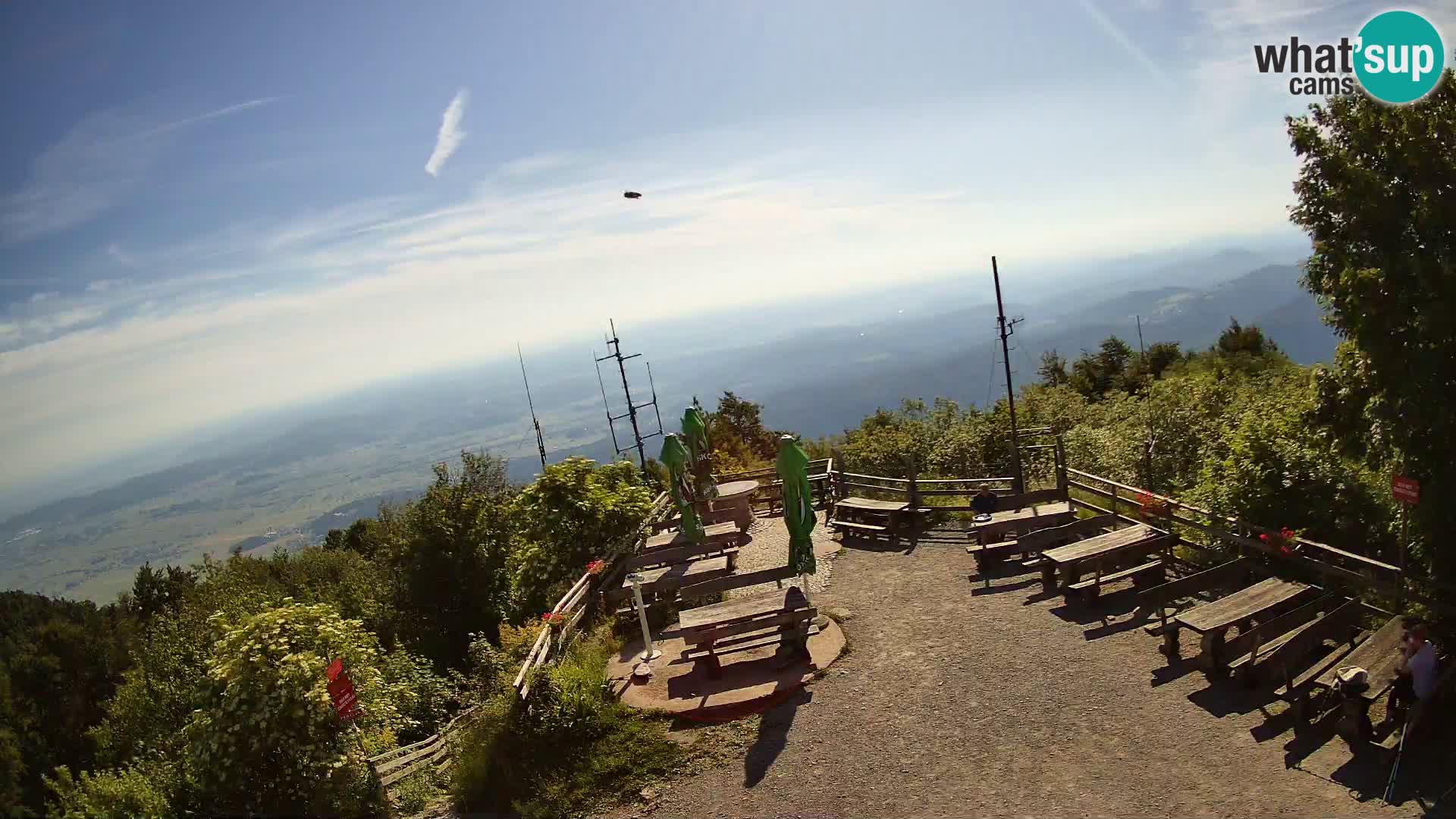 Mount Krim webcam near Ljubljana – Slovenia – view to Grosuplje