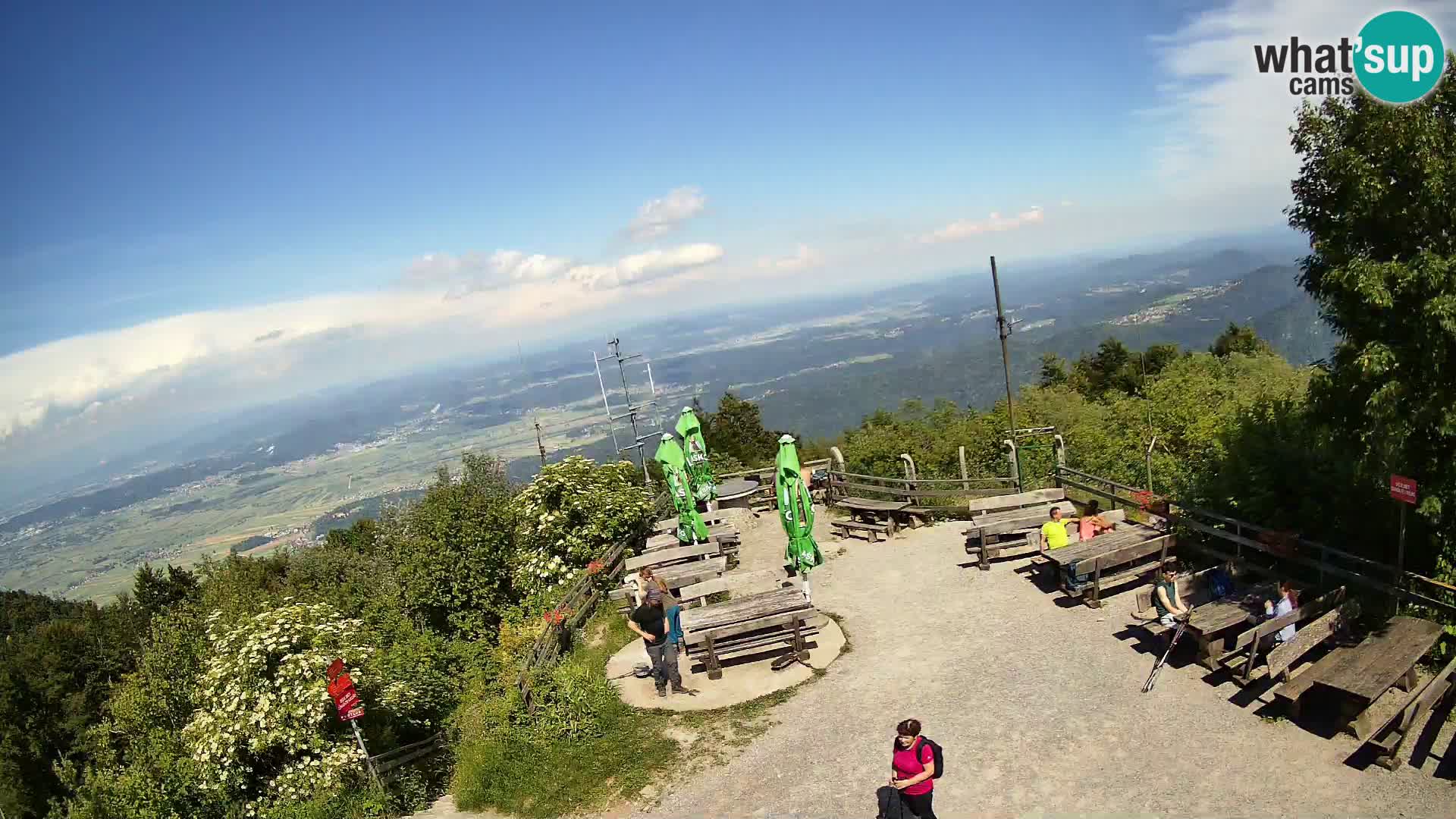 Spletna kamera Krim pri Ljubljani – pogled proti Grosuplju