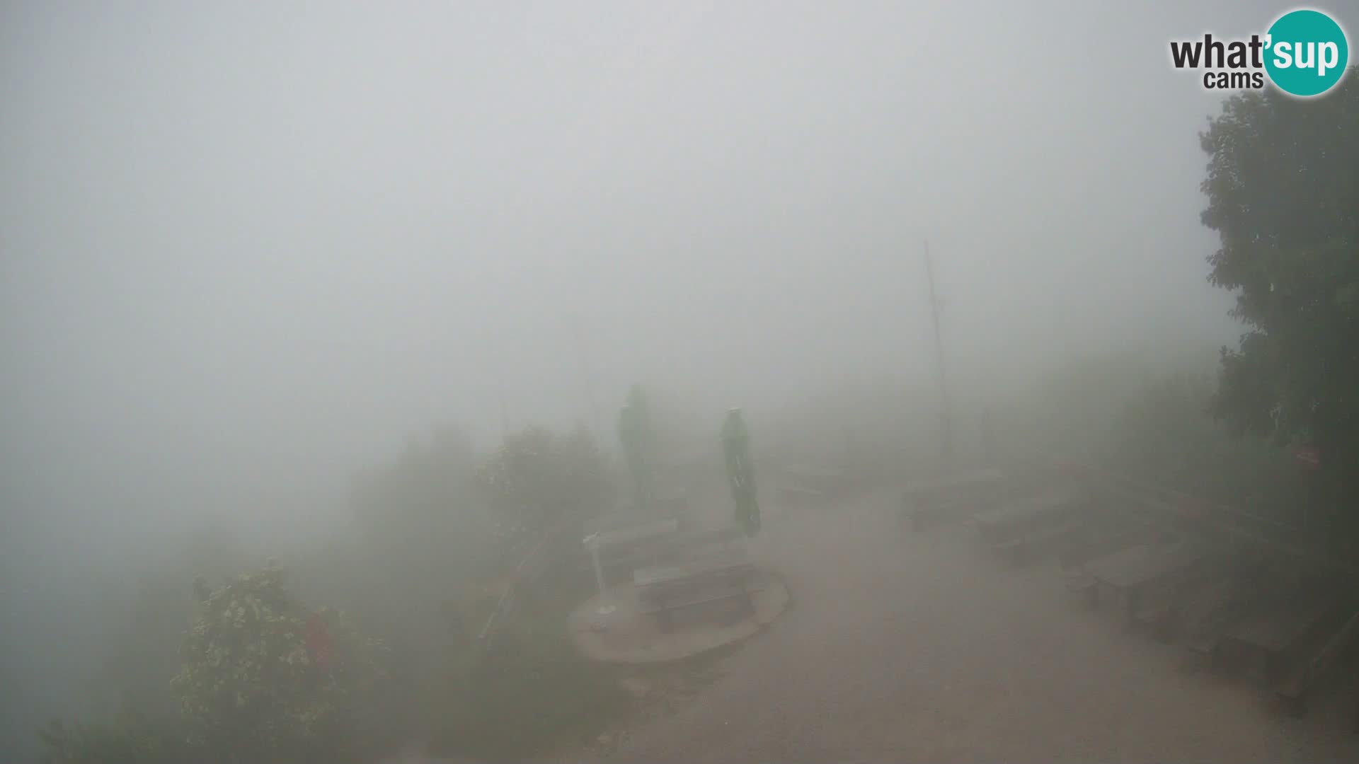 Mount Krim webcam near Ljubljana – Slovenia – view to Grosuplje