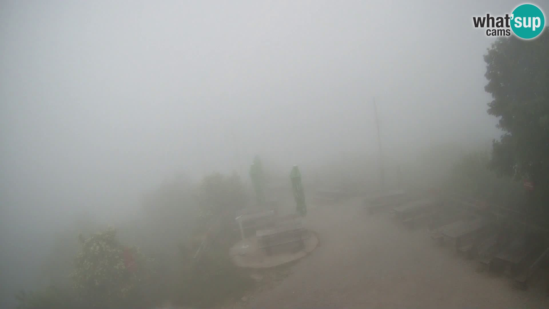 Mount Krim webcam near Ljubljana – Slovenia – view to Grosuplje