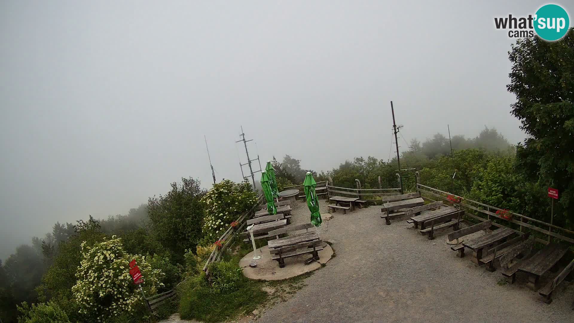 Mount Krim webcam near Ljubljana – Slovenia – view to Grosuplje