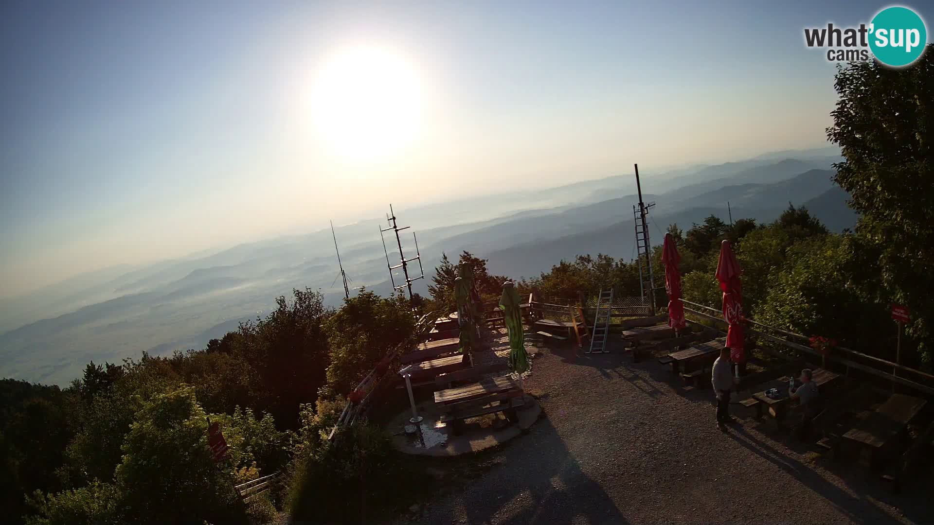 Mount Krim webcam near Ljubljana – Slovenia – view to Grosuplje