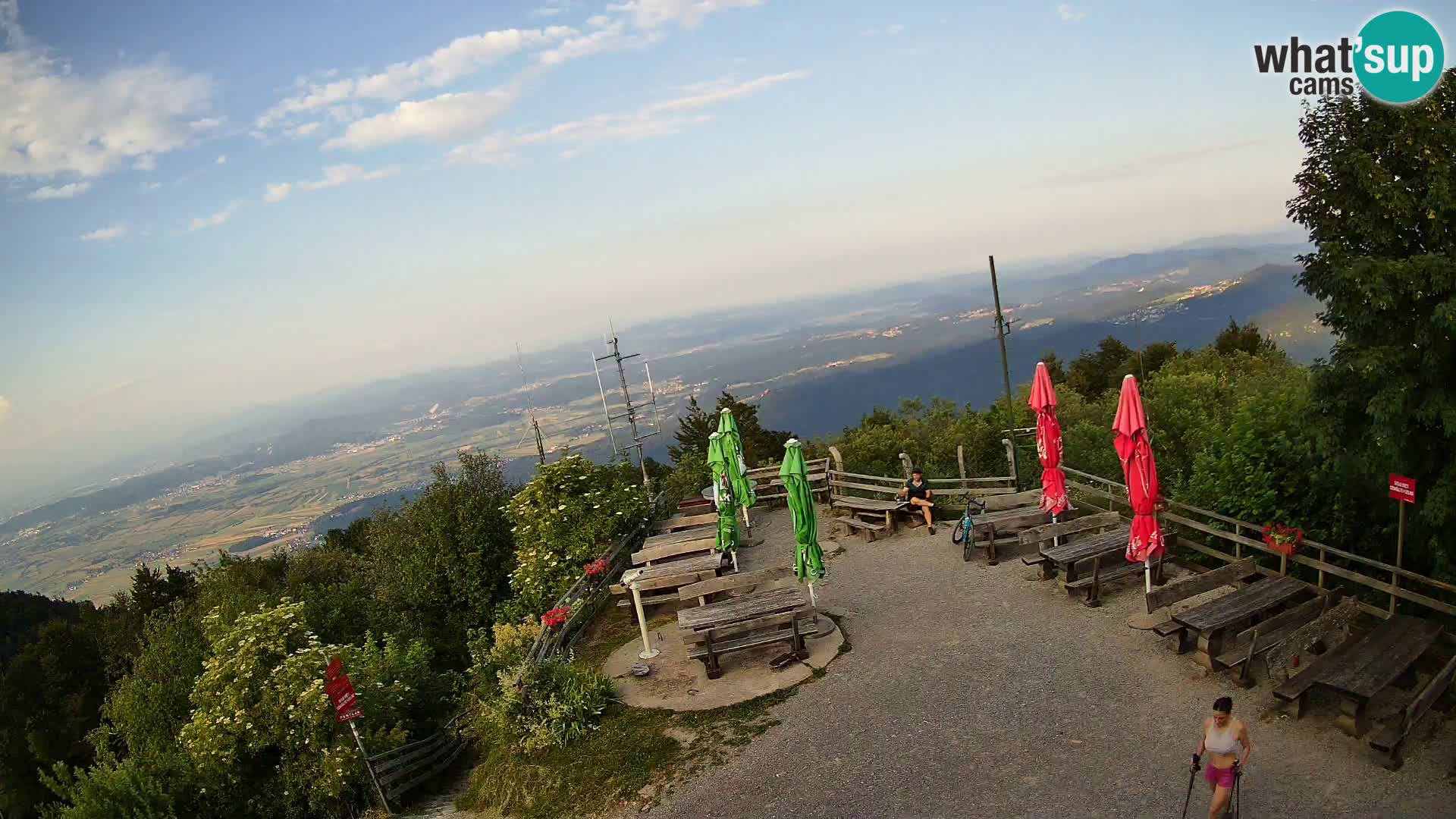Mount Krim webcam near Ljubljana – Slovenia – view to Grosuplje