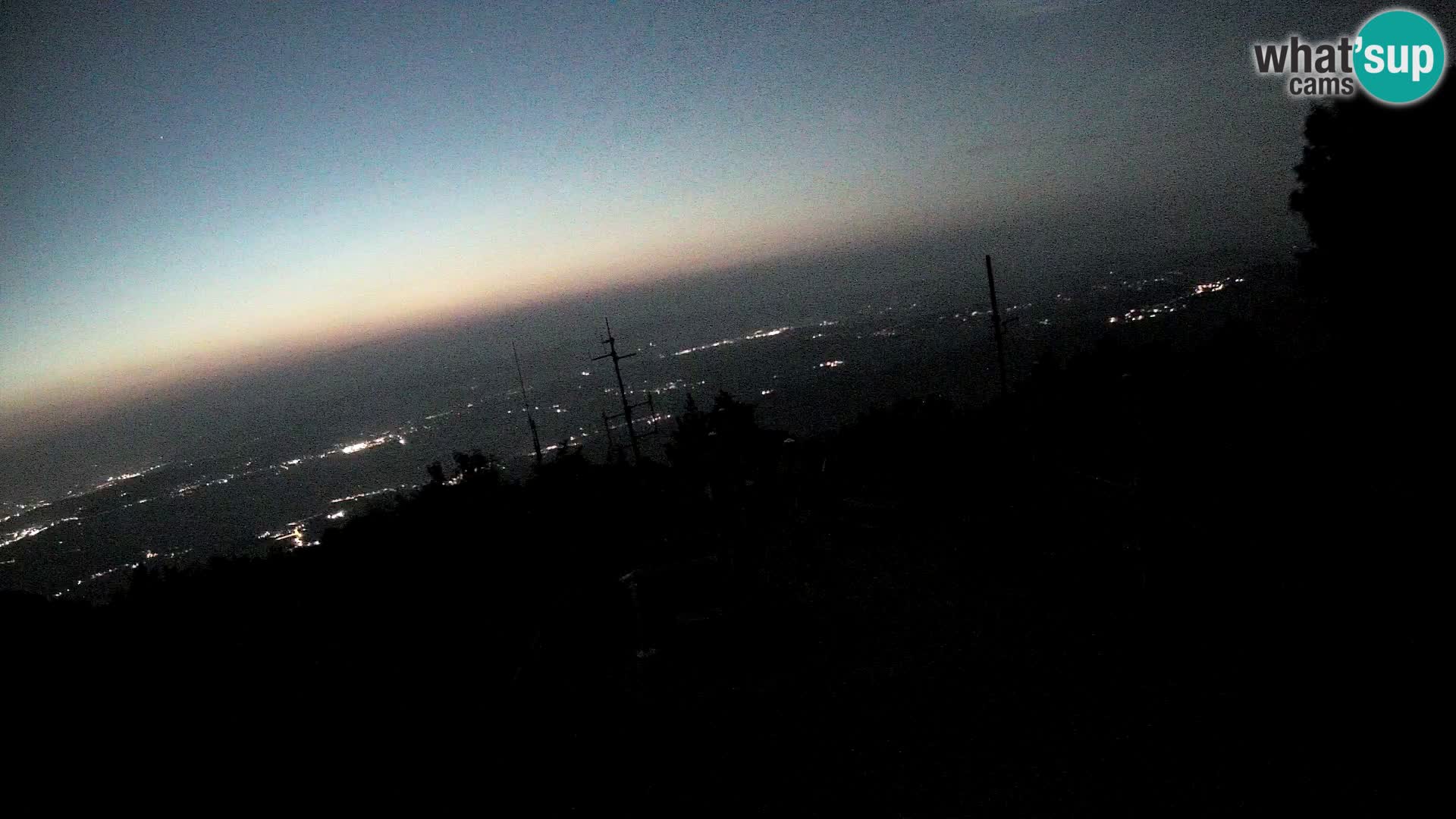 Mount Krim webcam near Ljubljana – Slovenia – view to Grosuplje