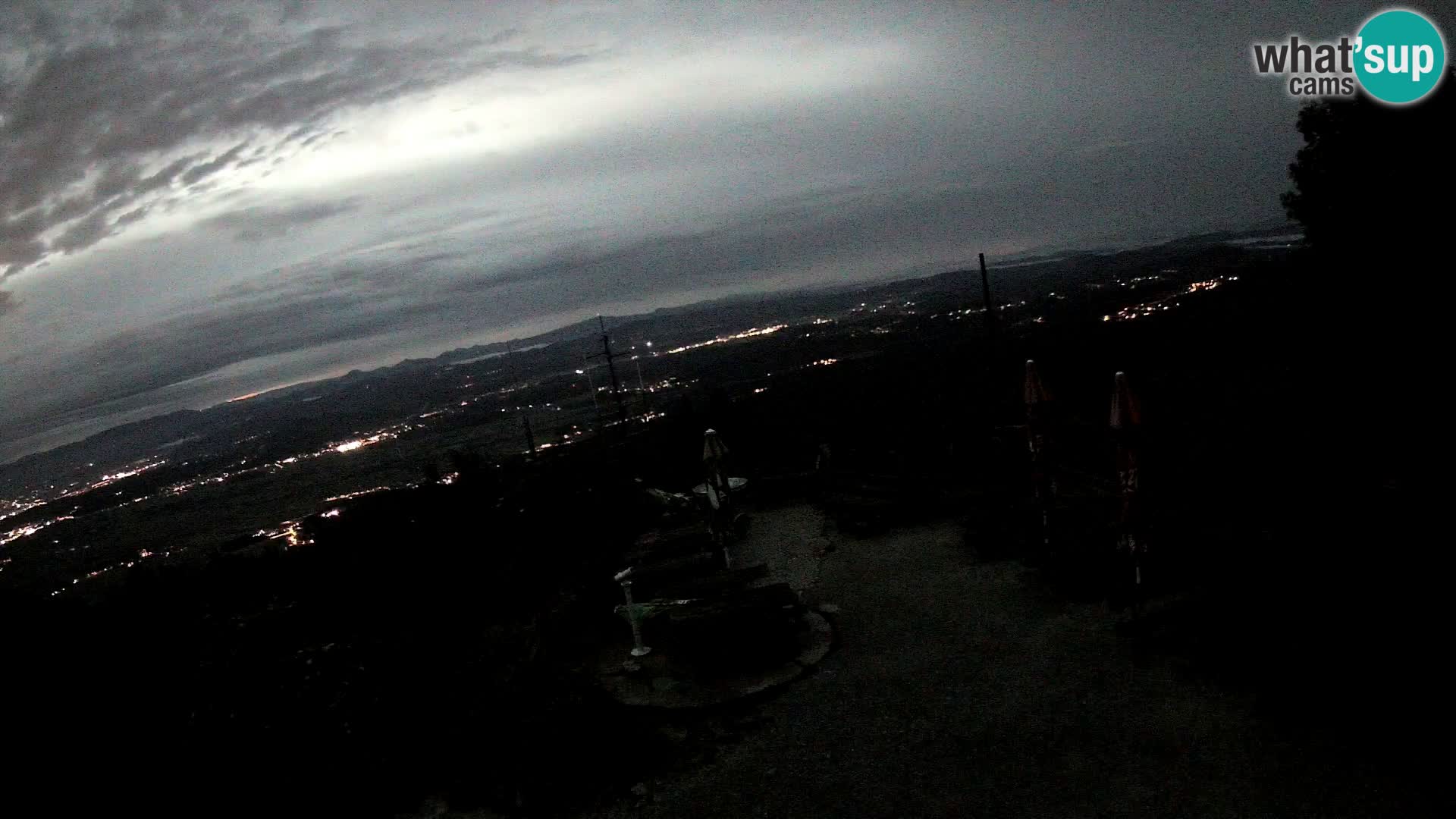 Mount Krim webcam near Ljubljana – Slovenia – view to Grosuplje