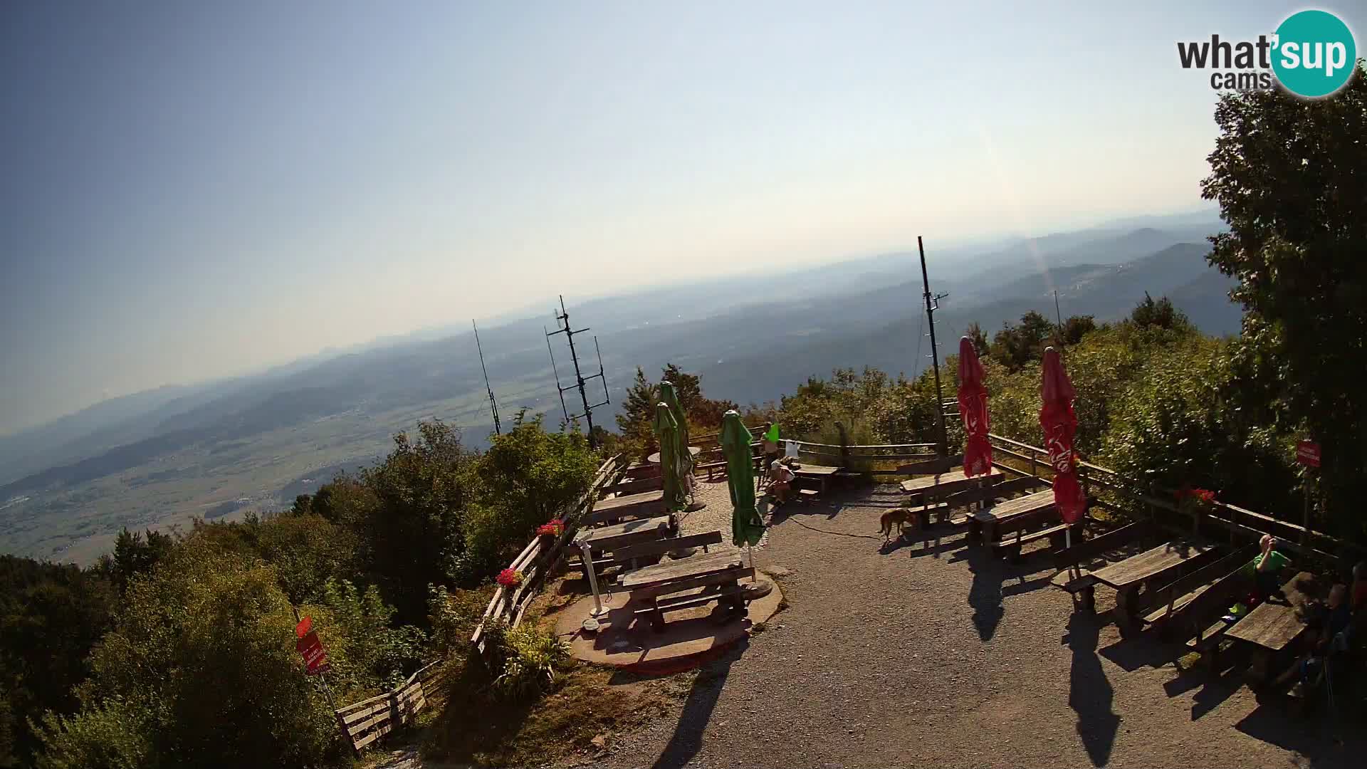 Mount Krim webcam near Ljubljana – Slovenia – view to Grosuplje