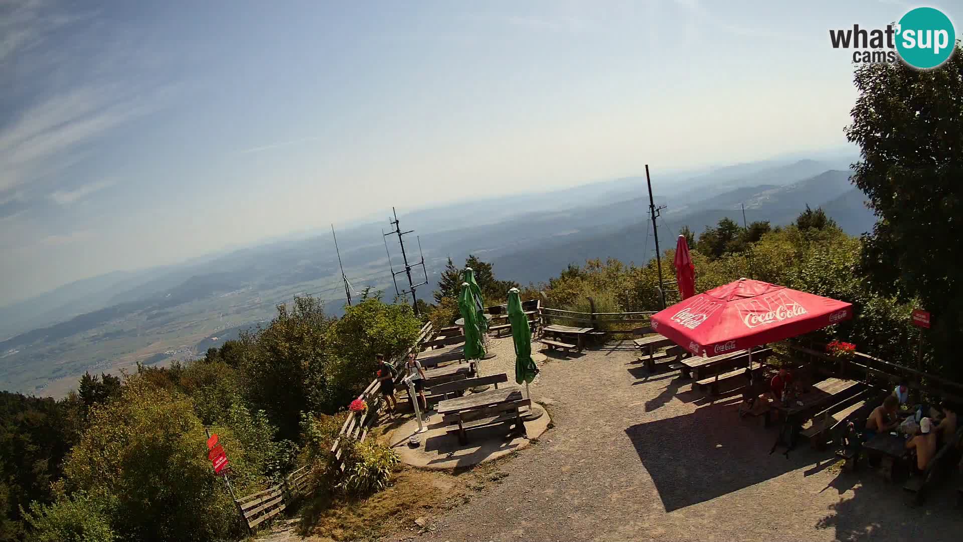Mount Krim webcam near Ljubljana – Slovenia – view to Grosuplje