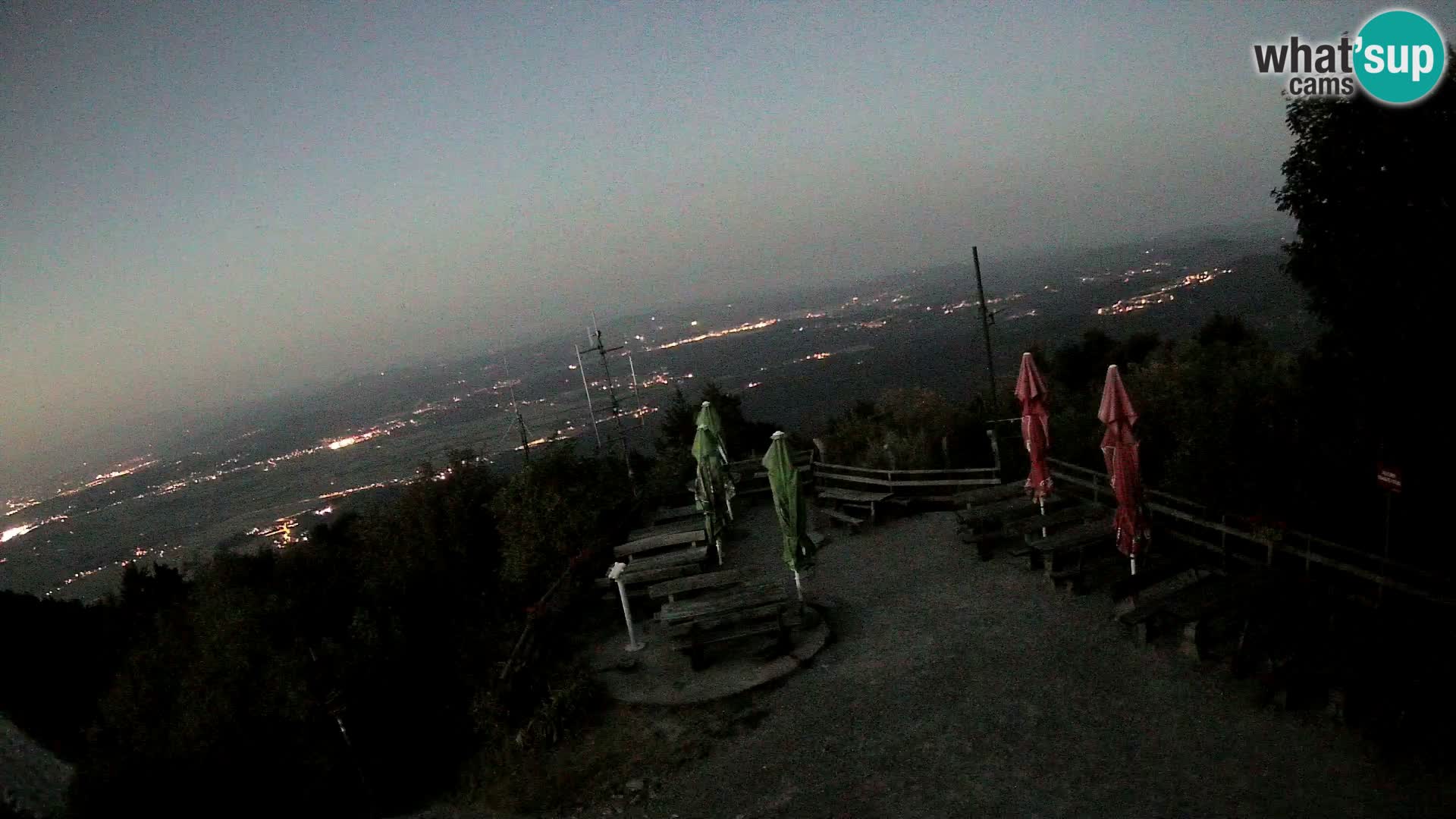 Mount Krim webcam near Ljubljana – Slovenia – view to Grosuplje