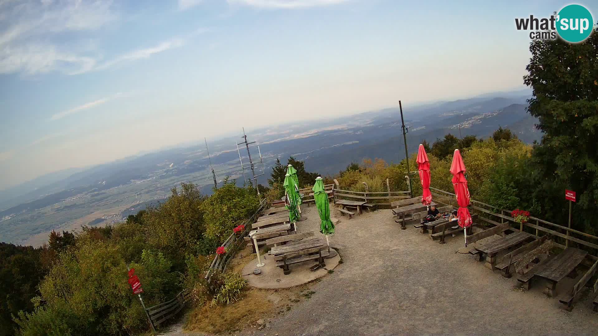 Mount Krim webcam near Ljubljana – Slovenia – view to Grosuplje