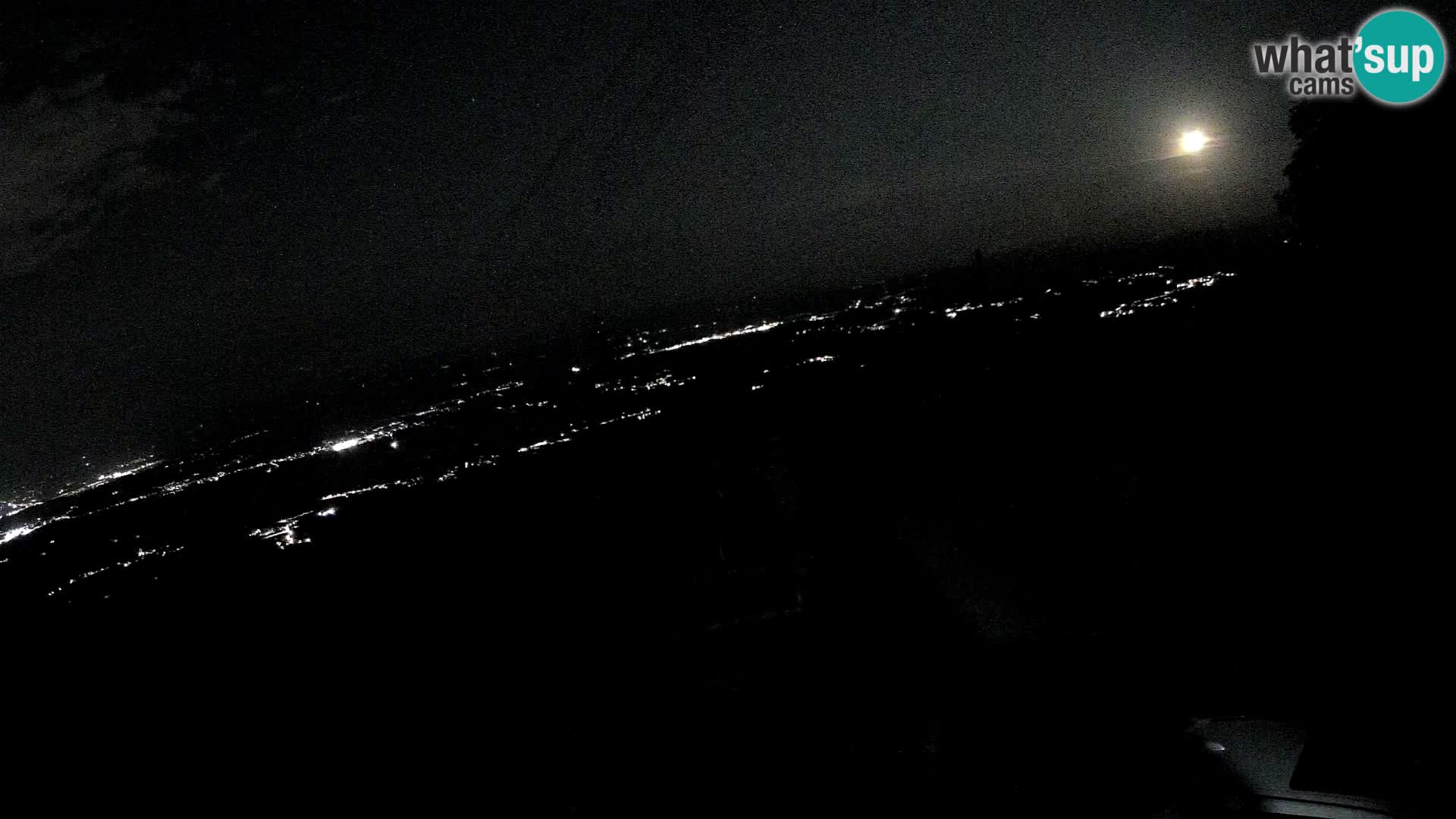 Mount Krim webcam near Ljubljana – Slovenia – view to Grosuplje