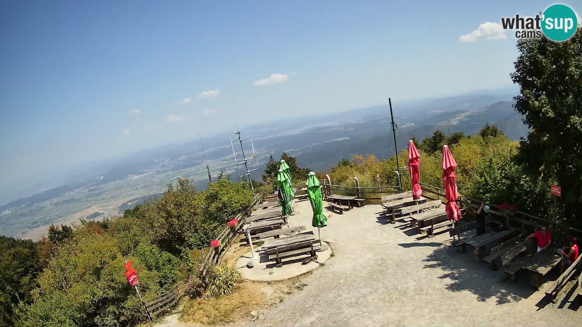 Mount Krim webcam near Ljubljana – Slovenia – view to Grosuplje