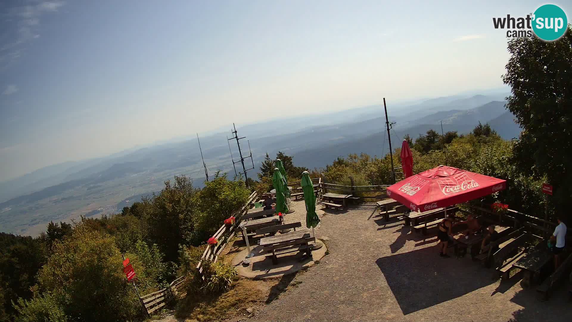 Mount Krim webcam near Ljubljana – Slovenia – view to Grosuplje