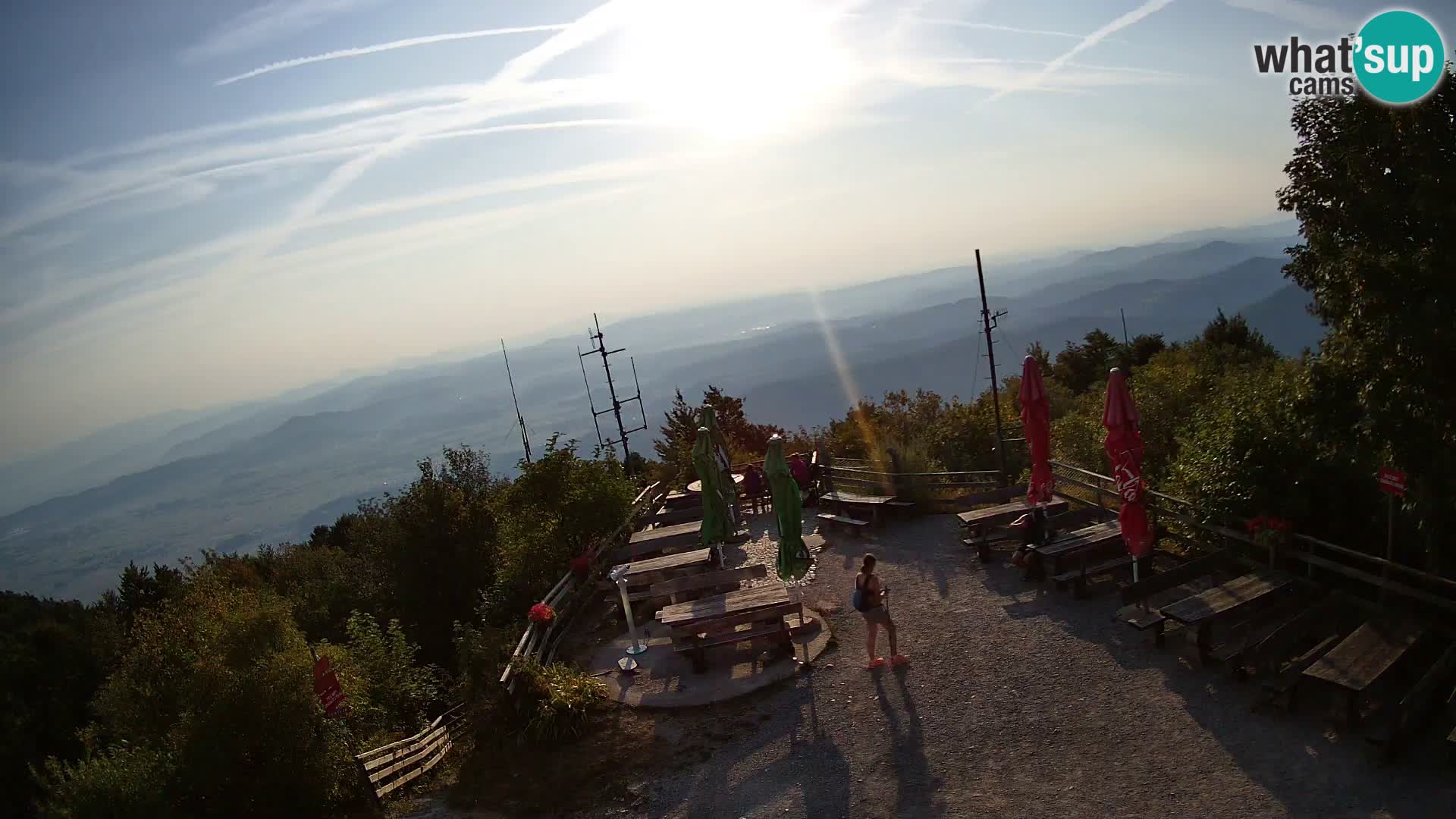 Mount Krim webcam near Ljubljana – Slovenia – view to Grosuplje