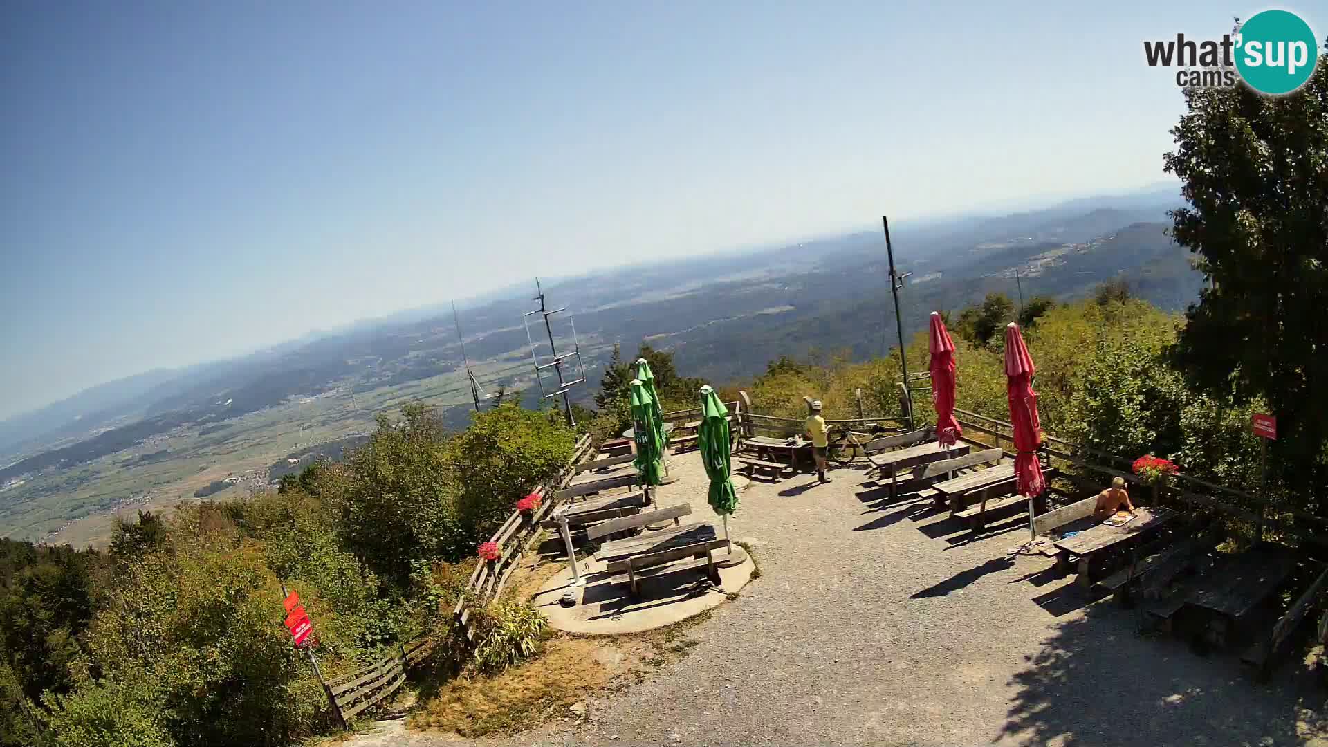Mount Krim webcam near Ljubljana – Slovenia – view to Grosuplje
