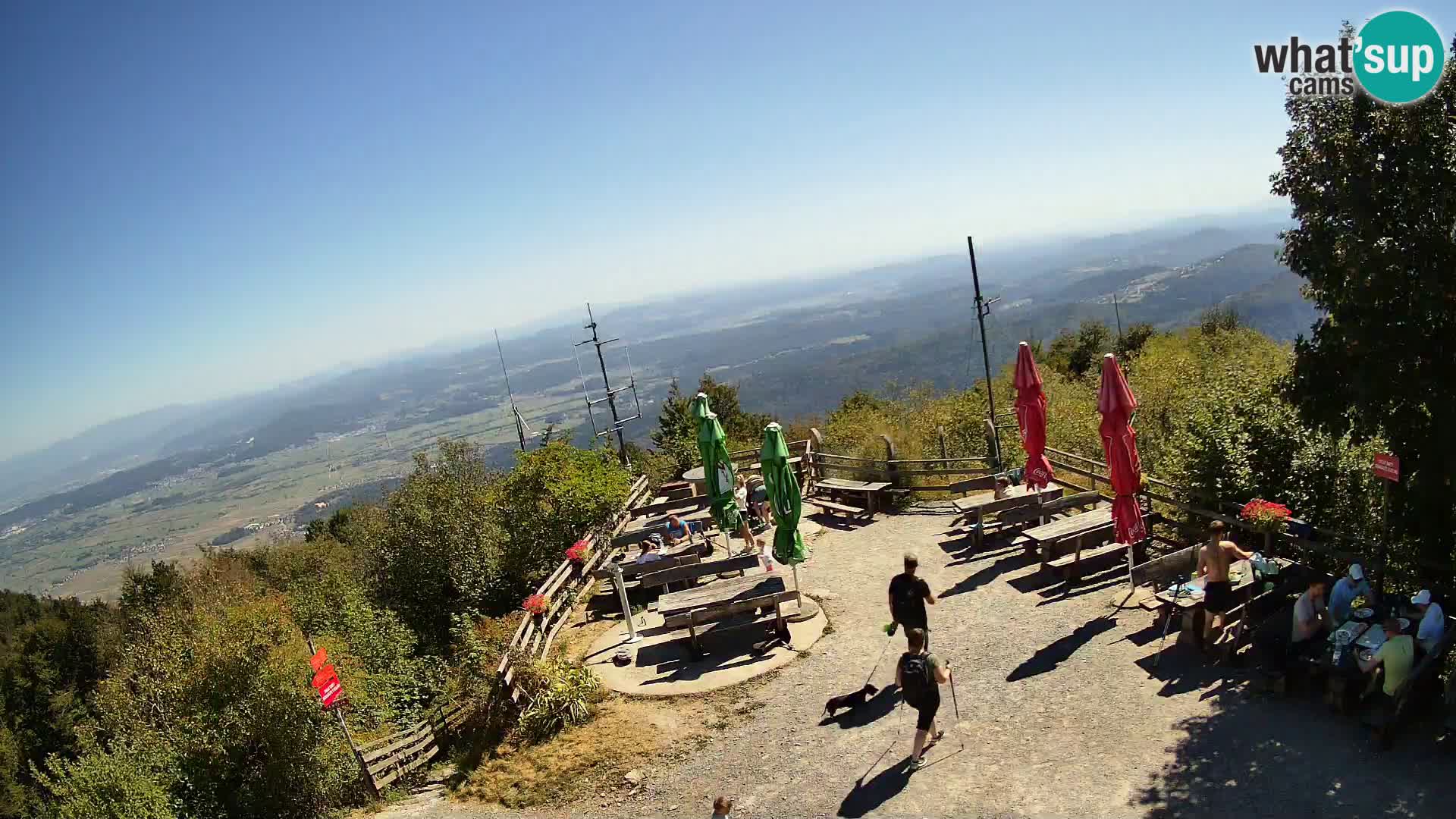 Mount Krim webcam near Ljubljana – Slovenia – view to Grosuplje