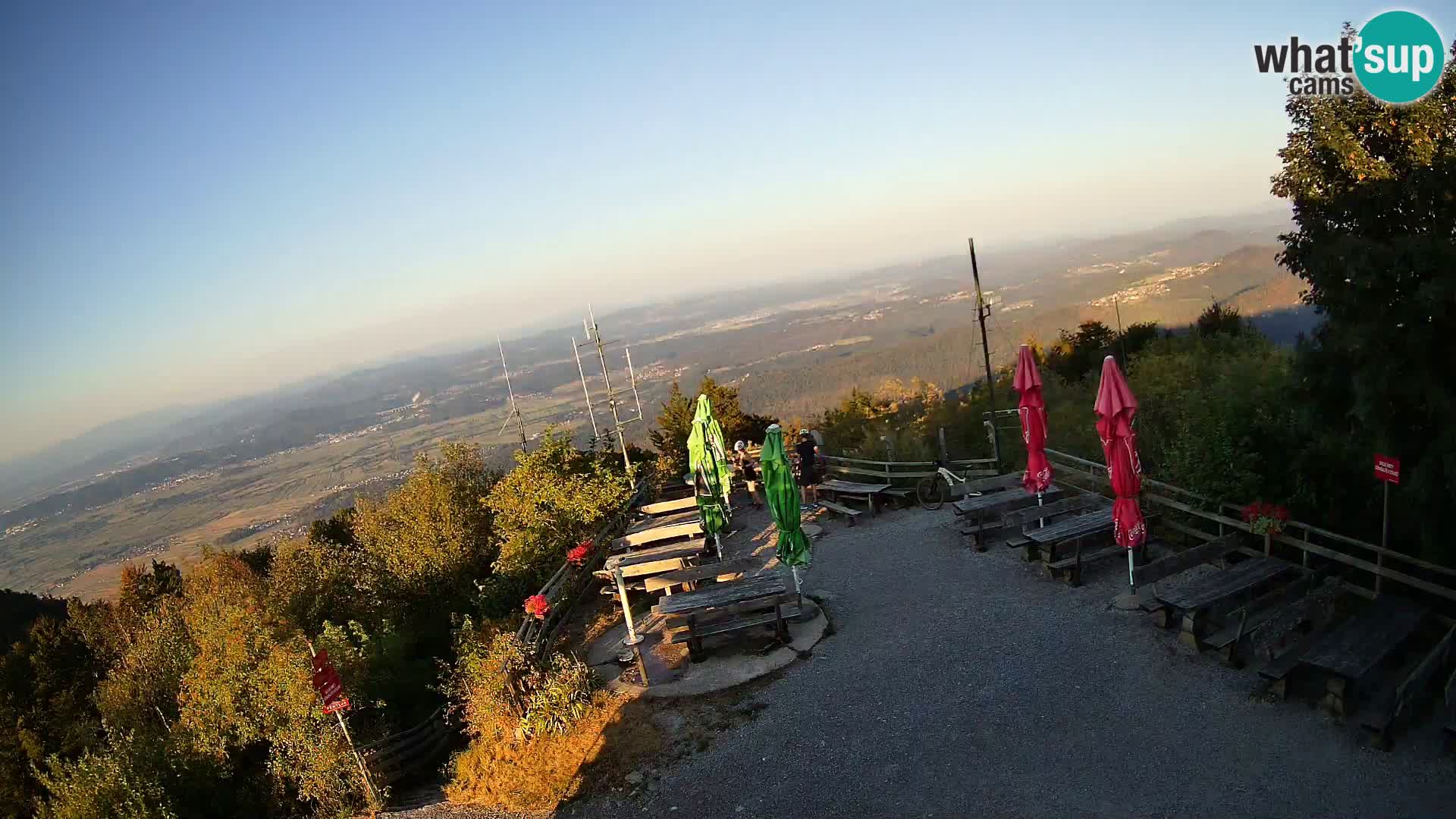 Mount Krim webcam near Ljubljana – Slovenia – view to Grosuplje