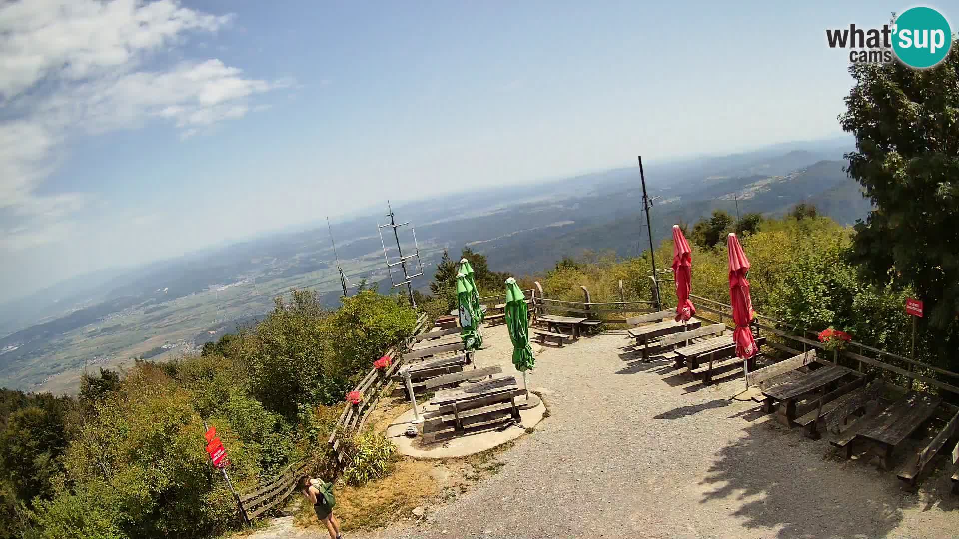 Mount Krim webcam near Ljubljana – Slovenia – view to Grosuplje