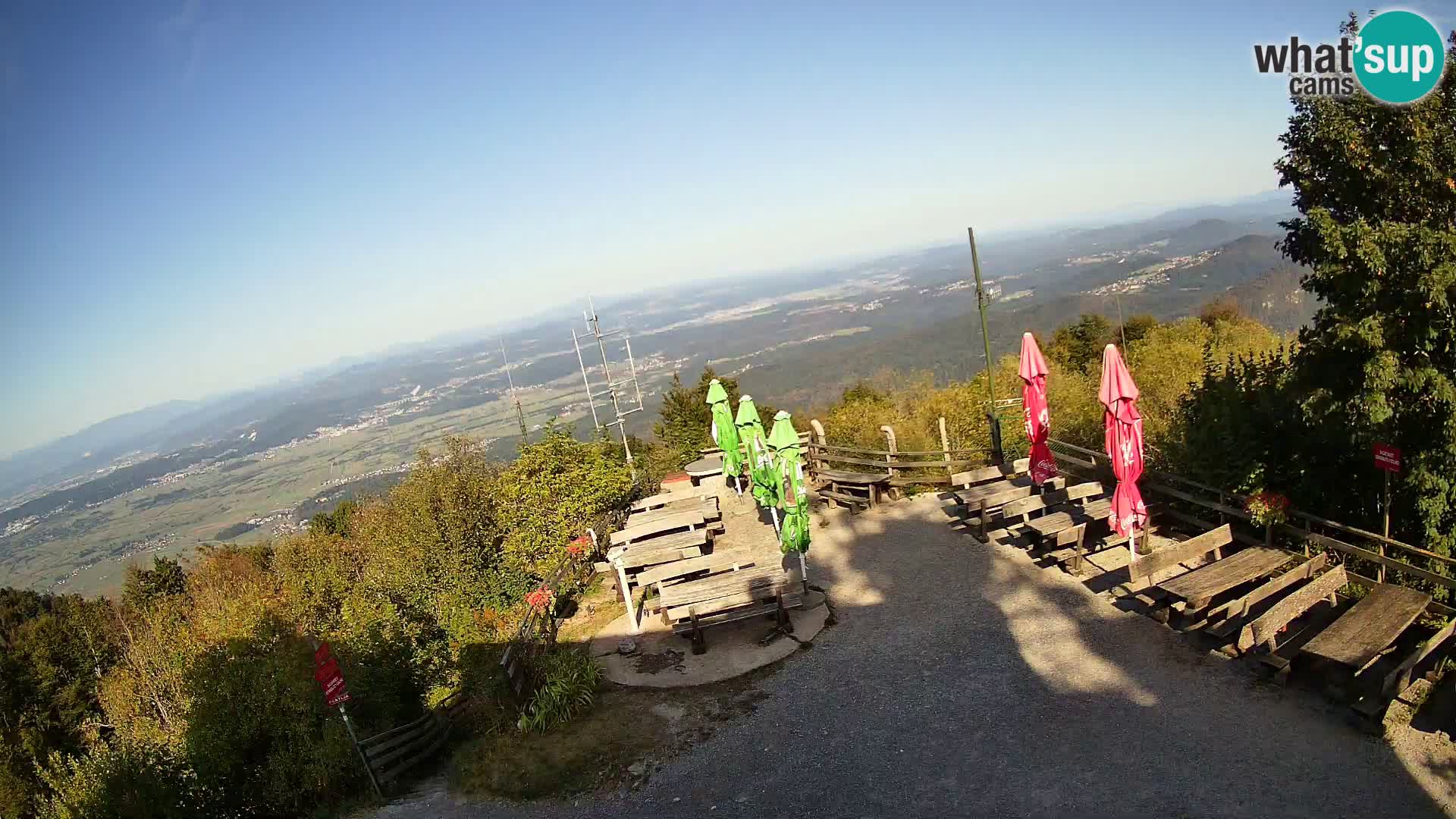 Spletna kamera Krim pri Ljubljani – pogled proti Grosuplju
