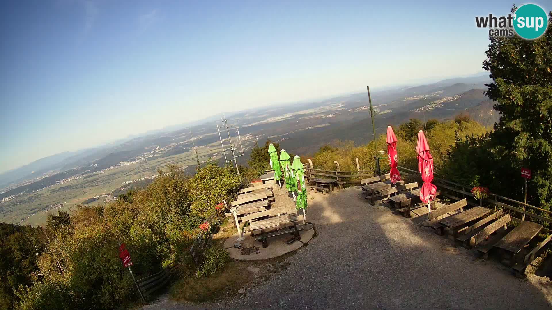 Spletna kamera Krim pri Ljubljani – pogled proti Grosuplju