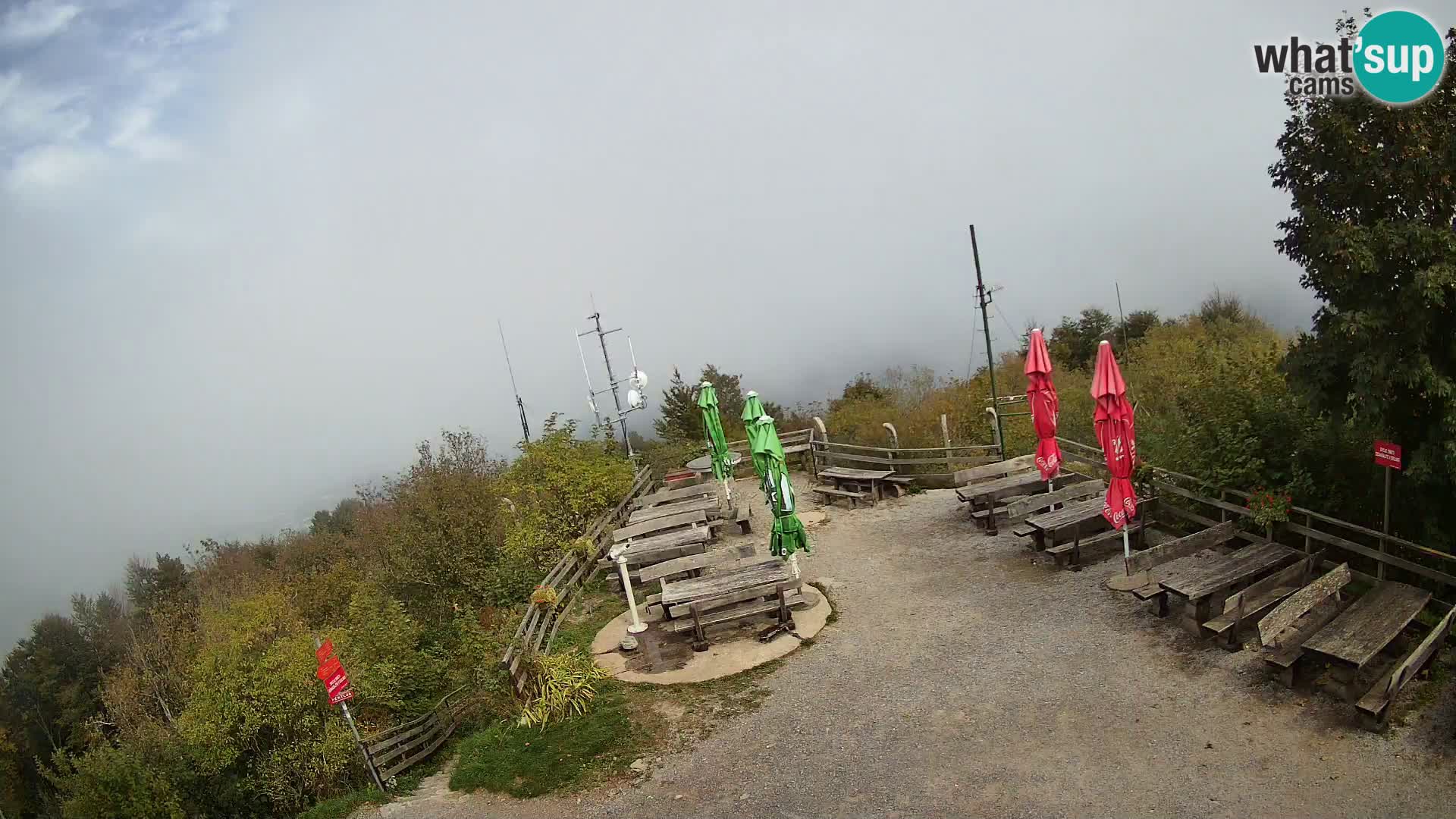 Mount Krim webcam near Ljubljana – Slovenia – view to Grosuplje