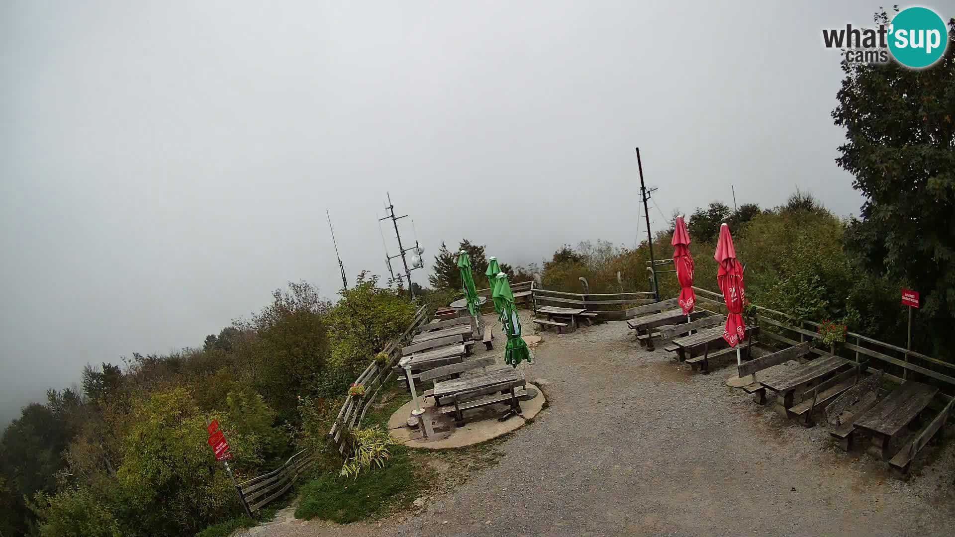 Mount Krim webcam near Ljubljana – Slovenia – view to Grosuplje
