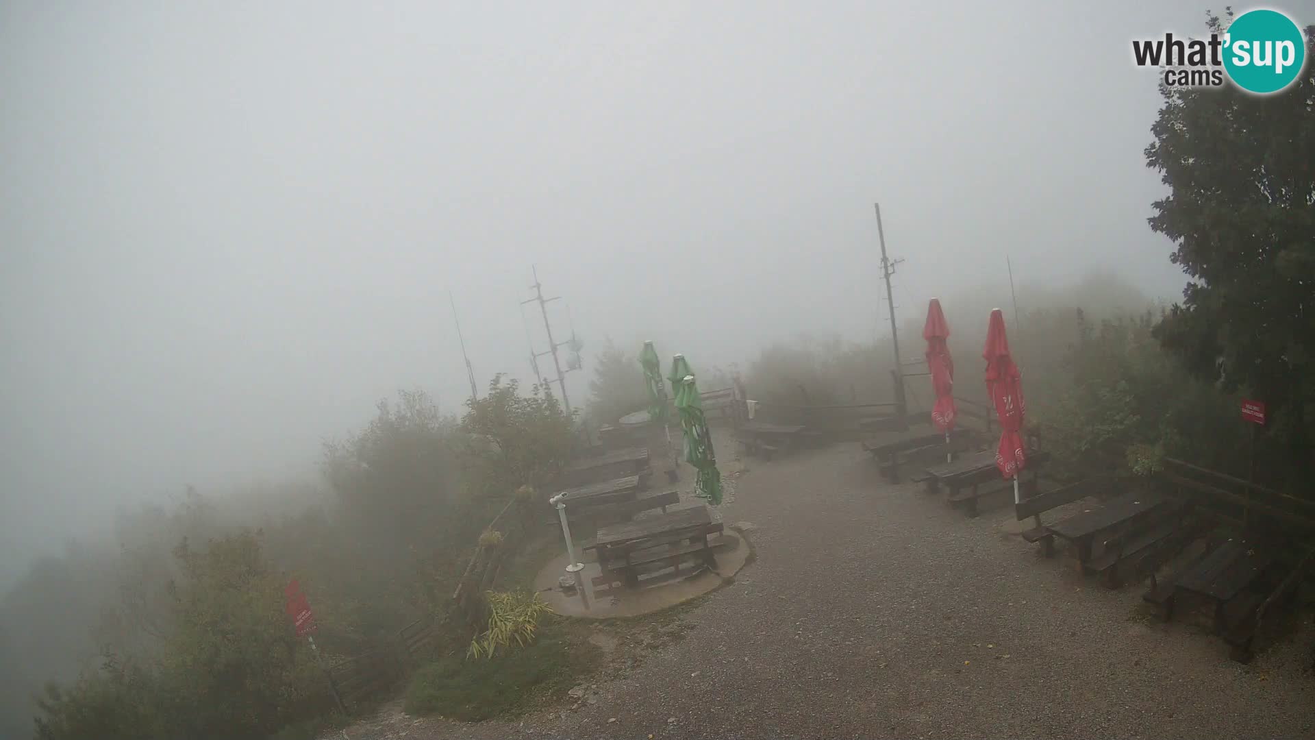 Mount Krim webcam near Ljubljana – Slovenia – view to Grosuplje