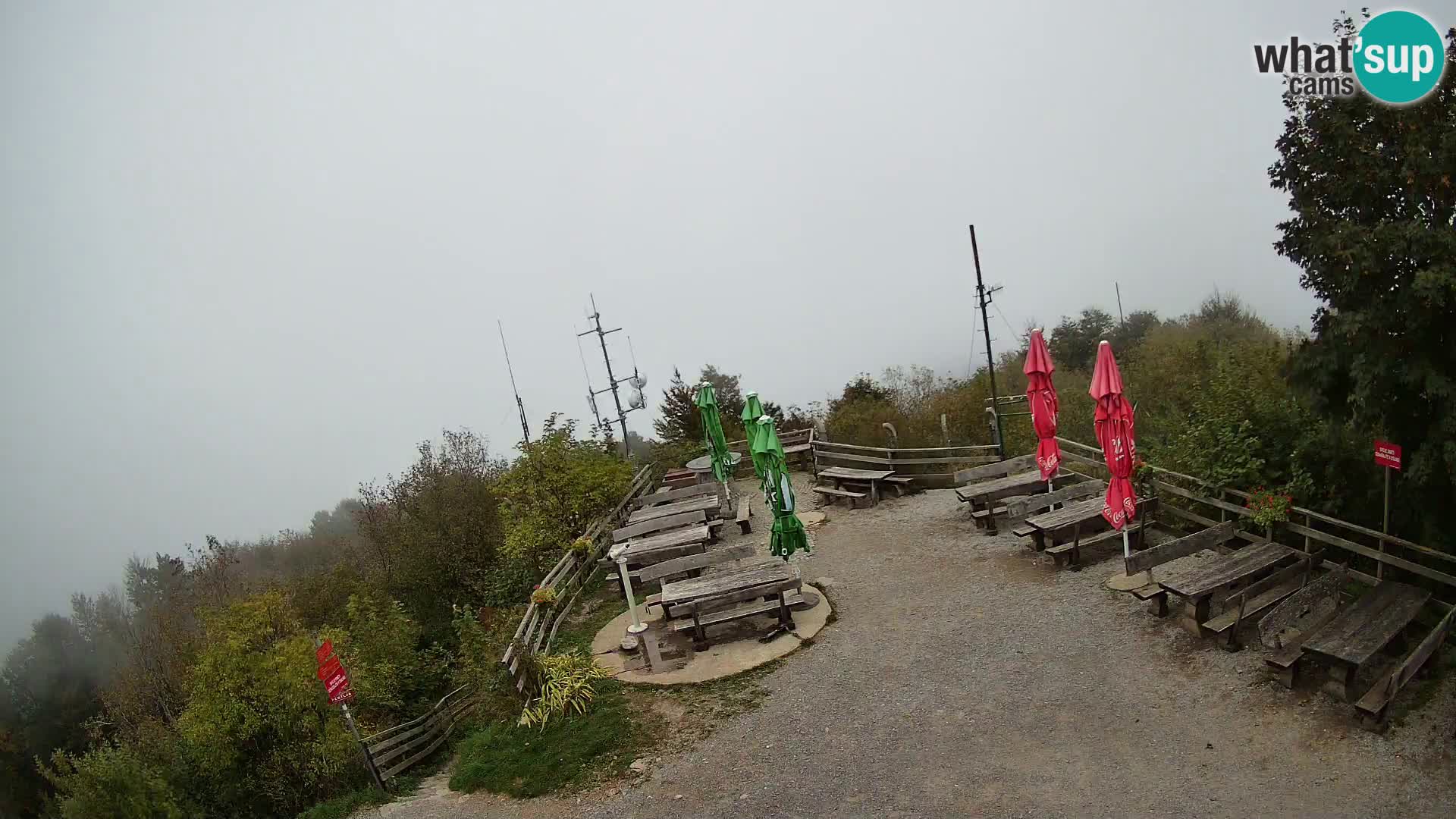 Mount Krim webcam near Ljubljana – Slovenia – view to Grosuplje