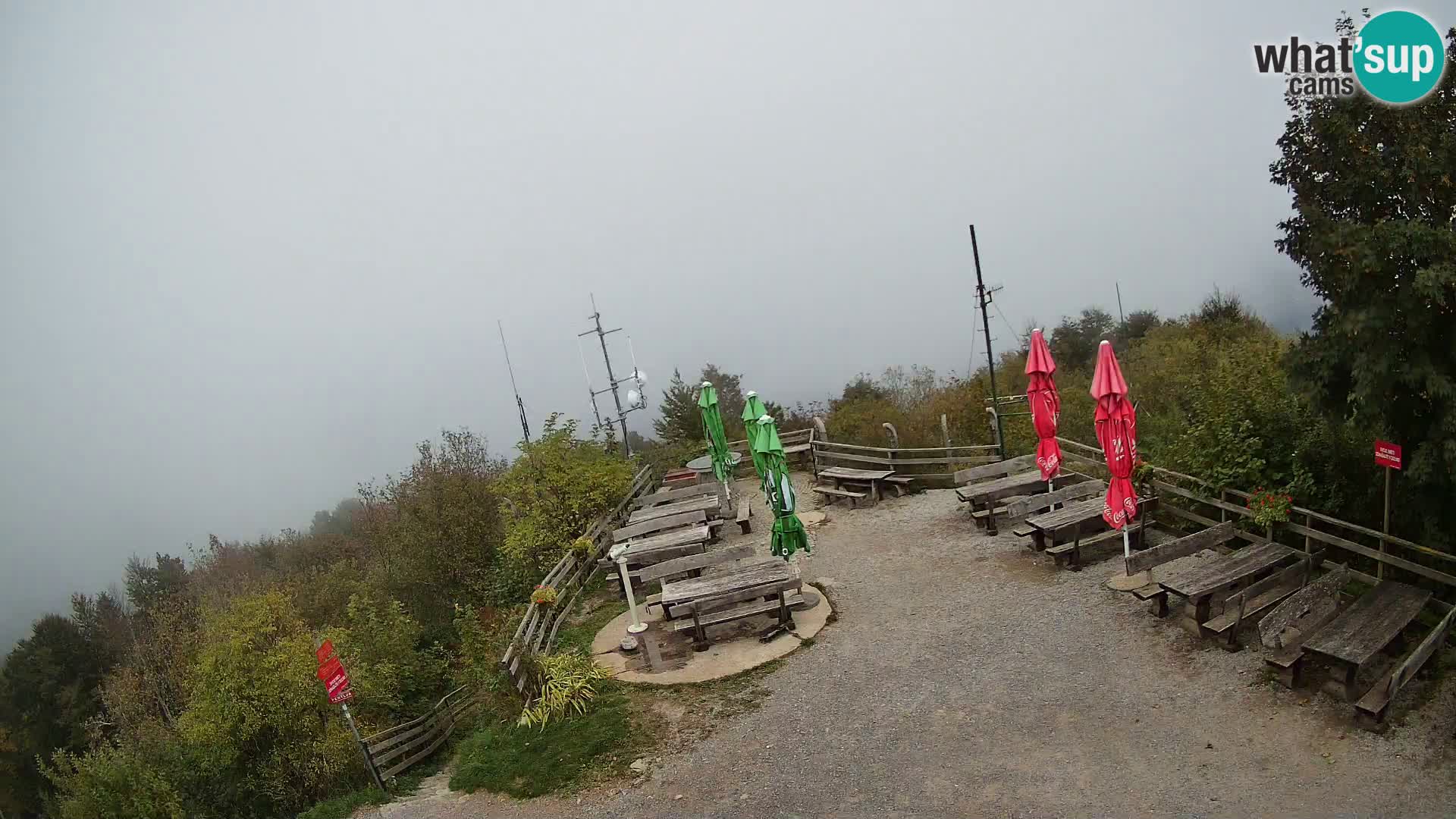 Mount Krim webcam near Ljubljana – Slovenia – view to Grosuplje