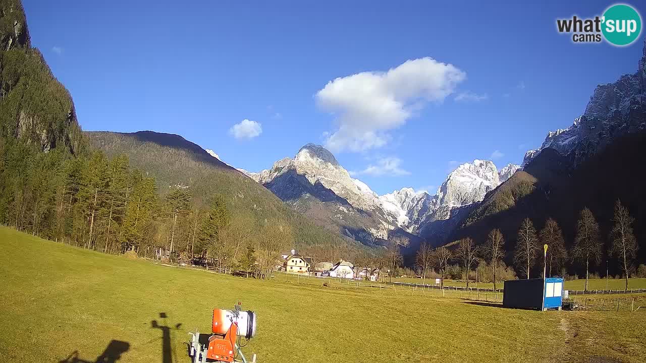 Cámara web en vivo Estación de esquí Log pod Mangartom – Bovec – Eslovenia