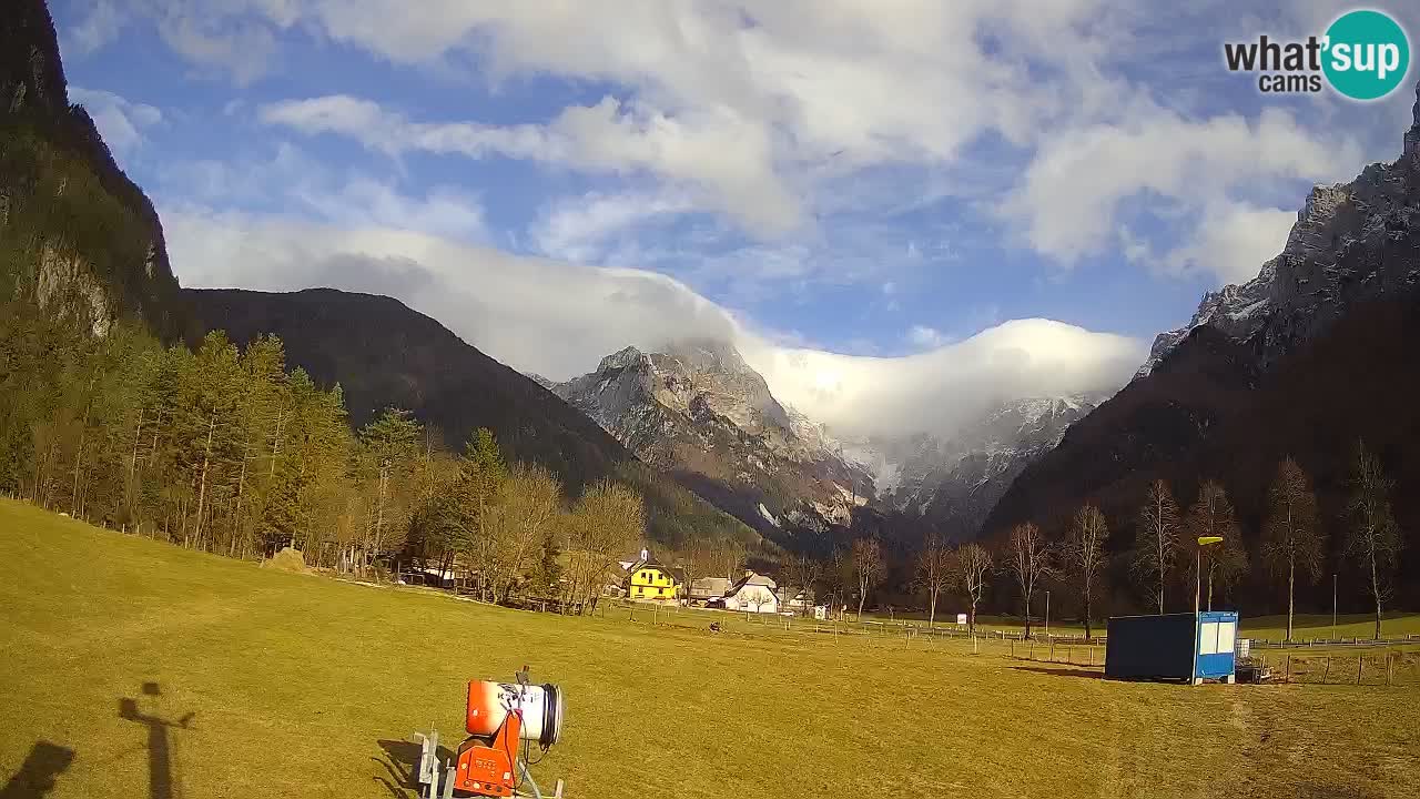 Cámara web en vivo Estación de esquí Log pod Mangartom – Bovec – Eslovenia