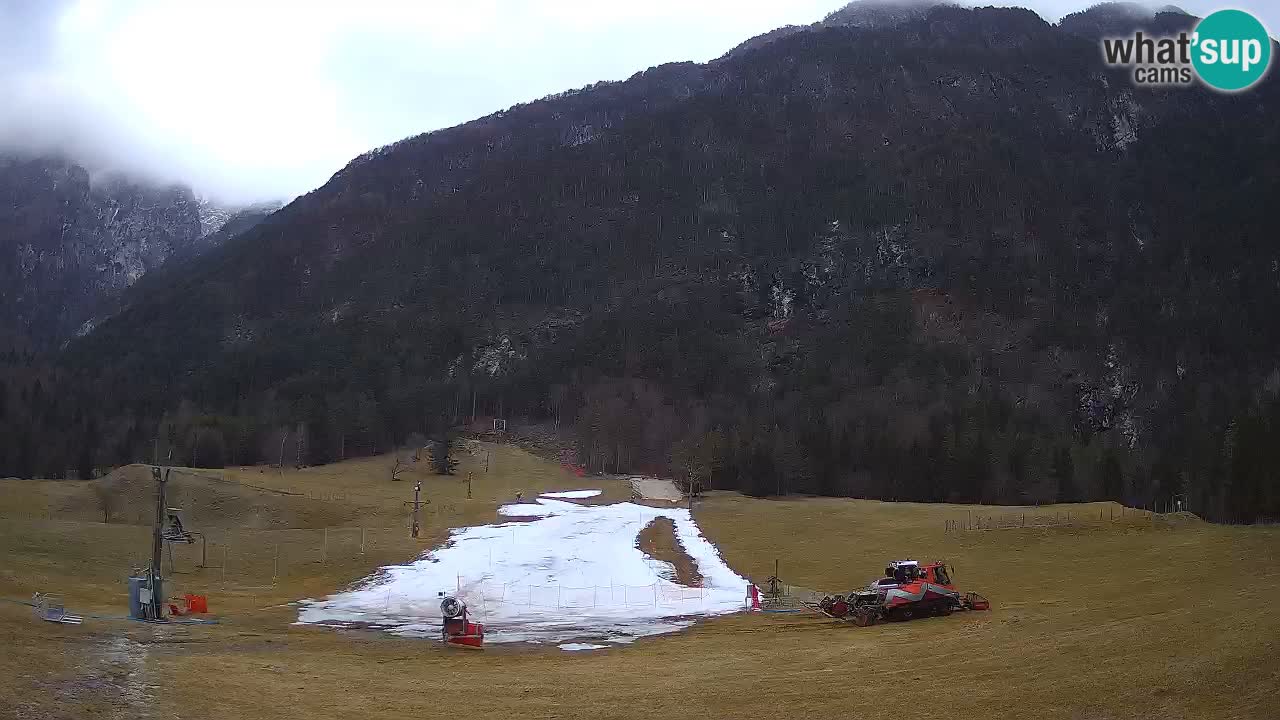 Spletna kamera Smučišče Log pod Mangartom – Bovec