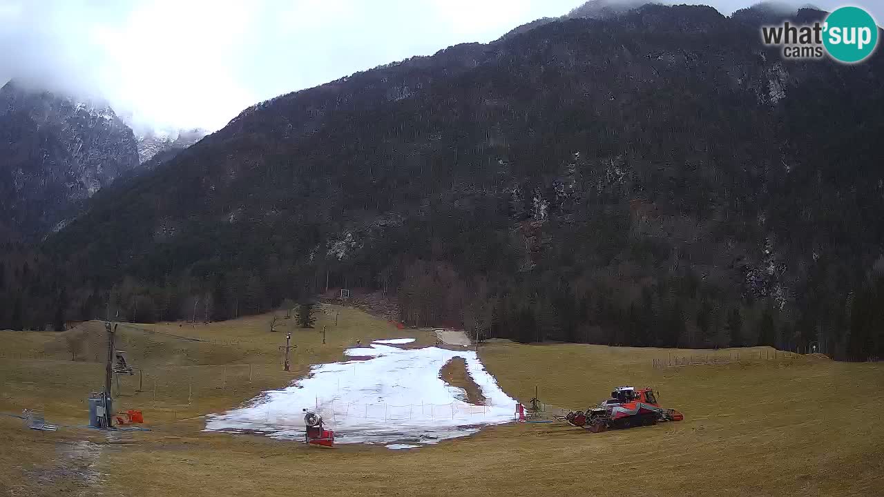 Spletna kamera Smučišče Log pod Mangartom – Bovec