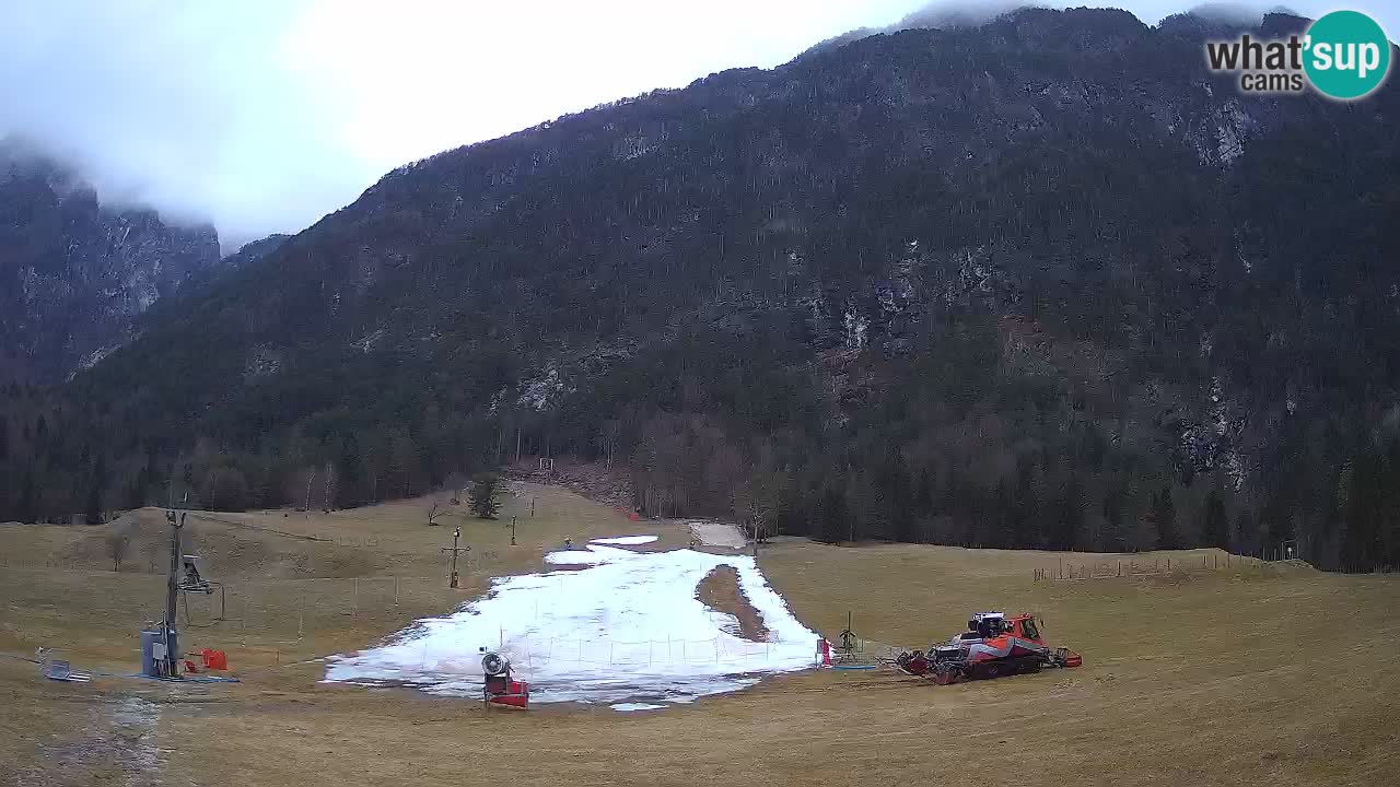 Spletna kamera Smučišče Log pod Mangartom – Bovec