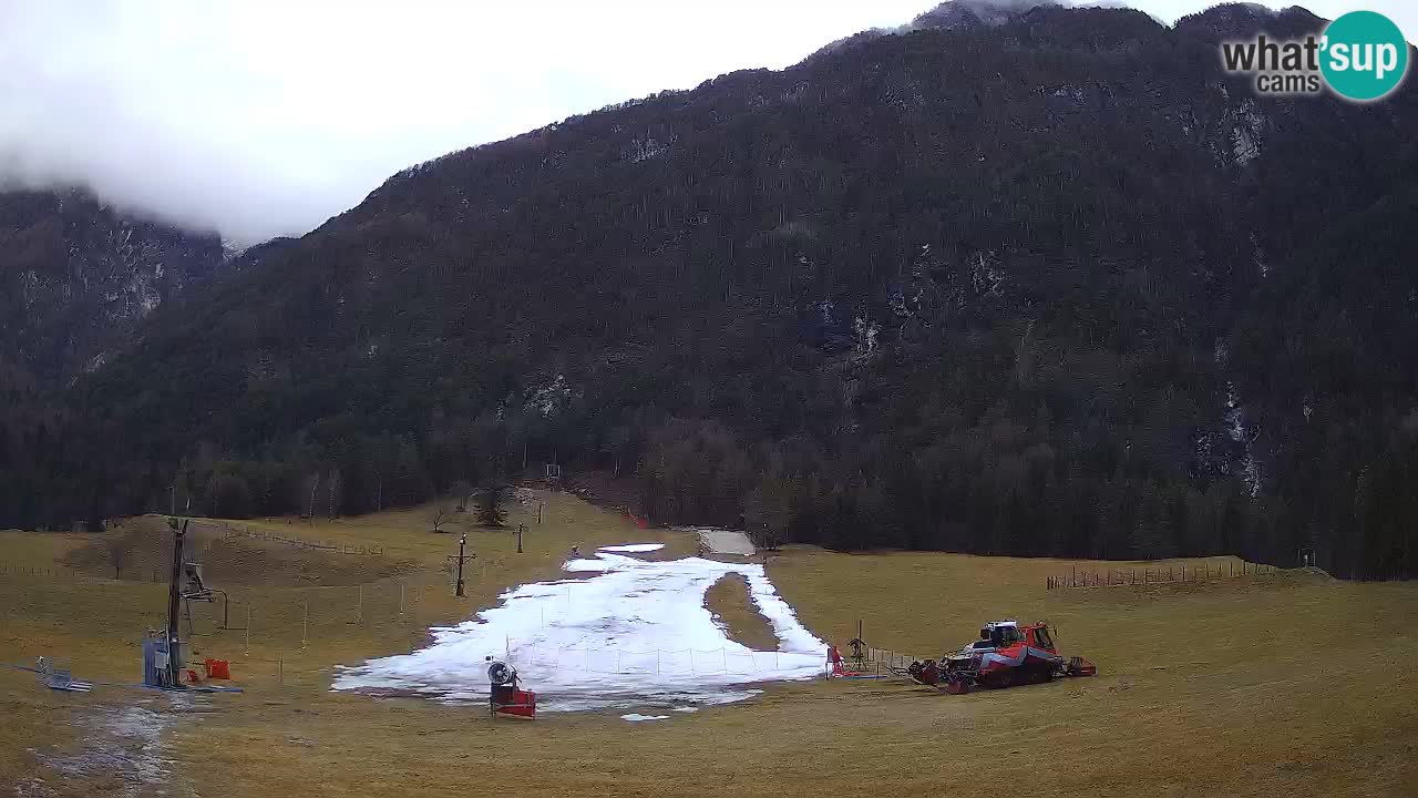 Spletna kamera Smučišče Log pod Mangartom – Bovec