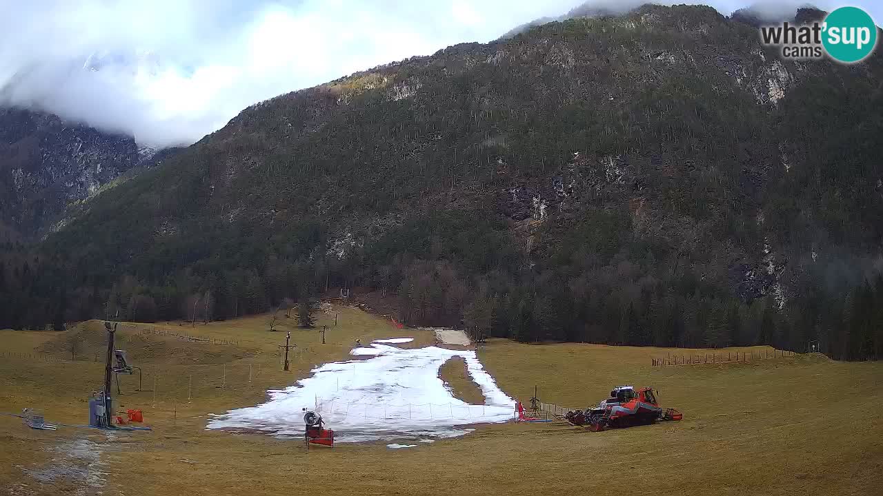 Spletna kamera Smučišče Log pod Mangartom – Bovec