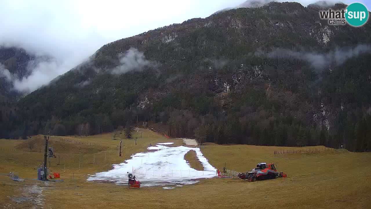 Cámara web en vivo Estación de esquí Log pod Mangartom – Bovec – Eslovenia