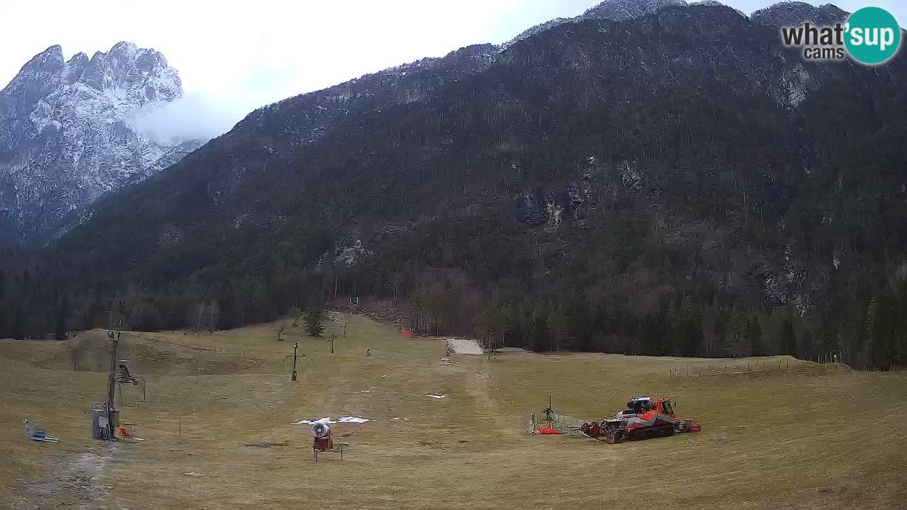 Spletna kamera Smučišče Log pod Mangartom – Bovec