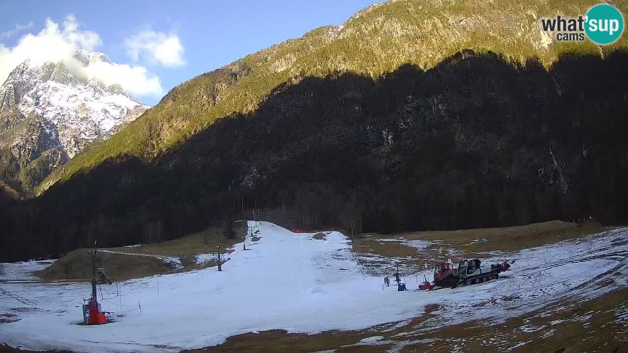 Spletna kamera Smučišče Log pod Mangartom – Bovec