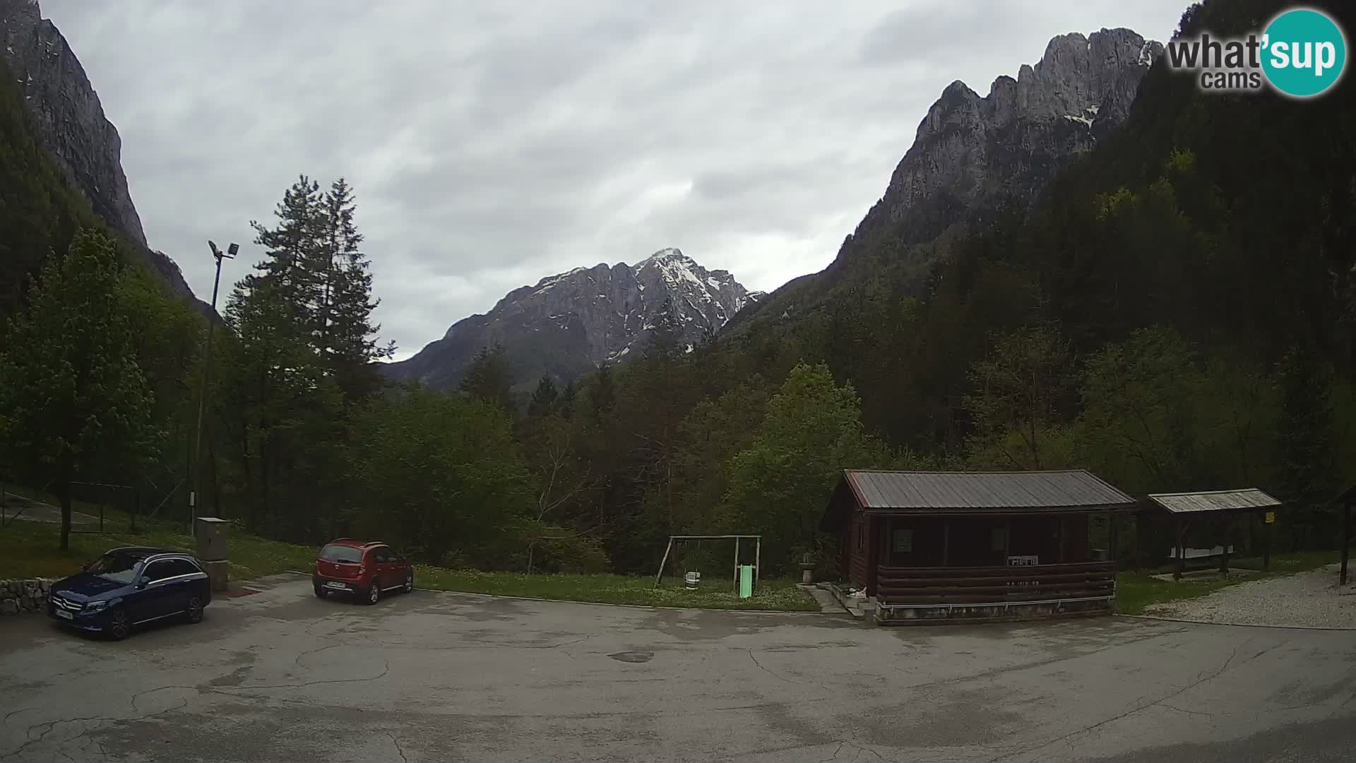 Log pod Mangartom webcam – View to Jerebica and Rombon – Bovec – Slovenia