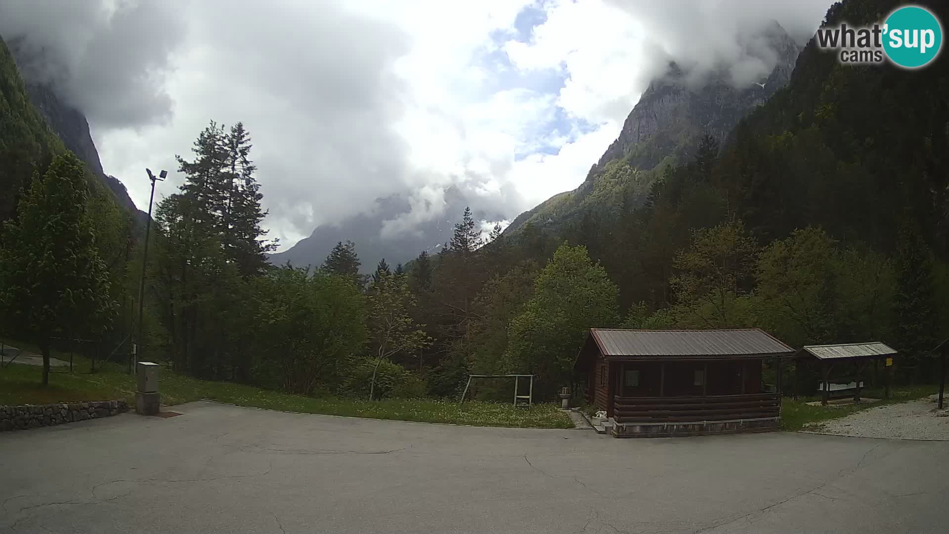 Cámara web Log pod Mangartom – Vista a Jerebica y Rombon – Bovec – Eslovenia