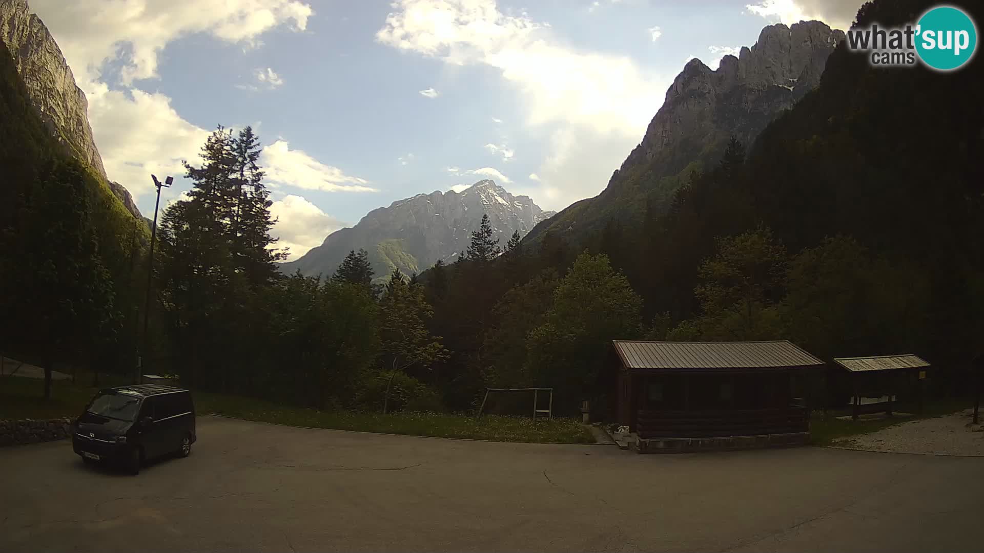 Cámara web Log pod Mangartom – Vista a Jerebica y Rombon – Bovec – Eslovenia