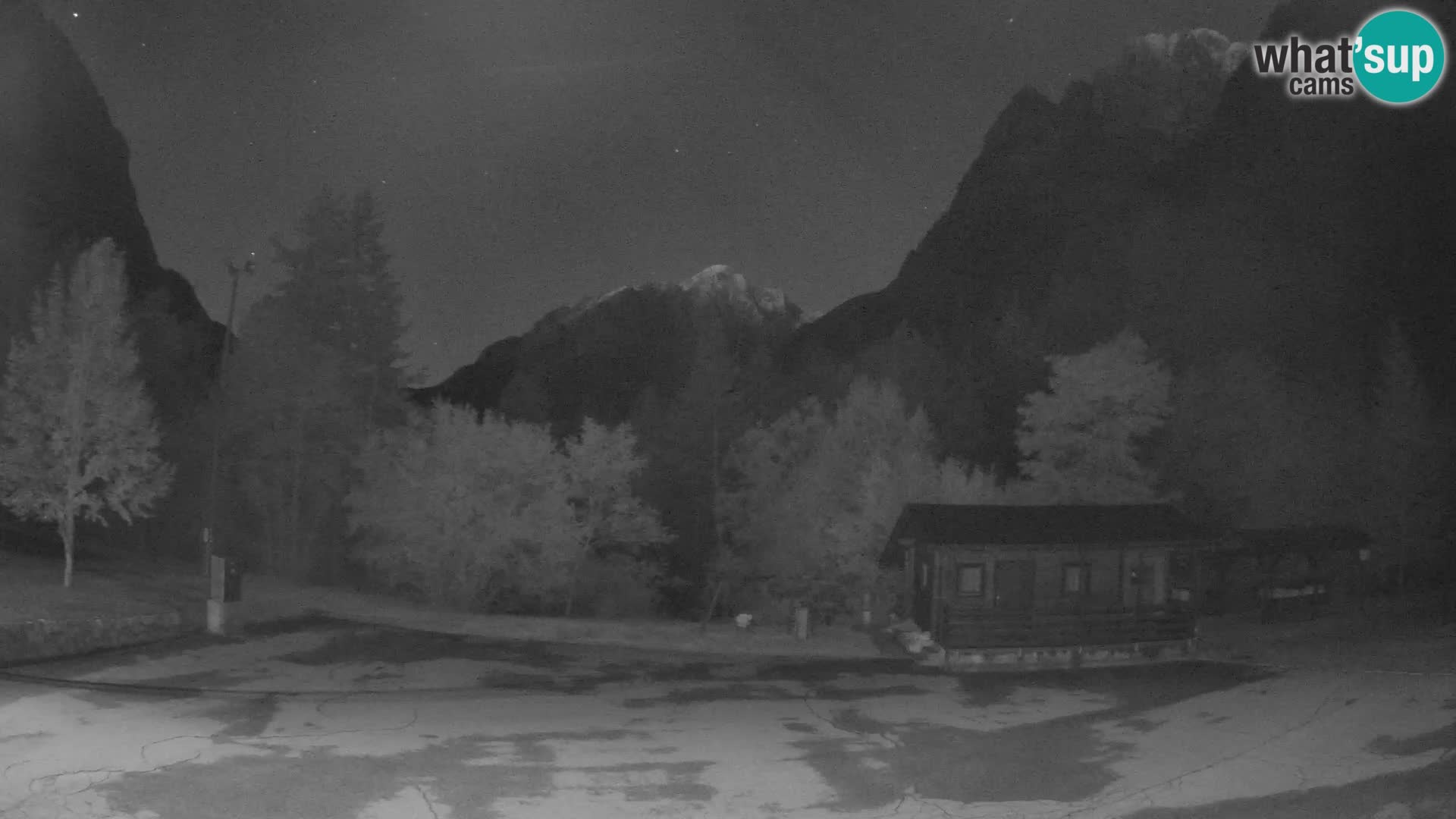 Log pod Mangartom webcam – Vue sur Jerebica et Rombon – Bovec – Slovénie