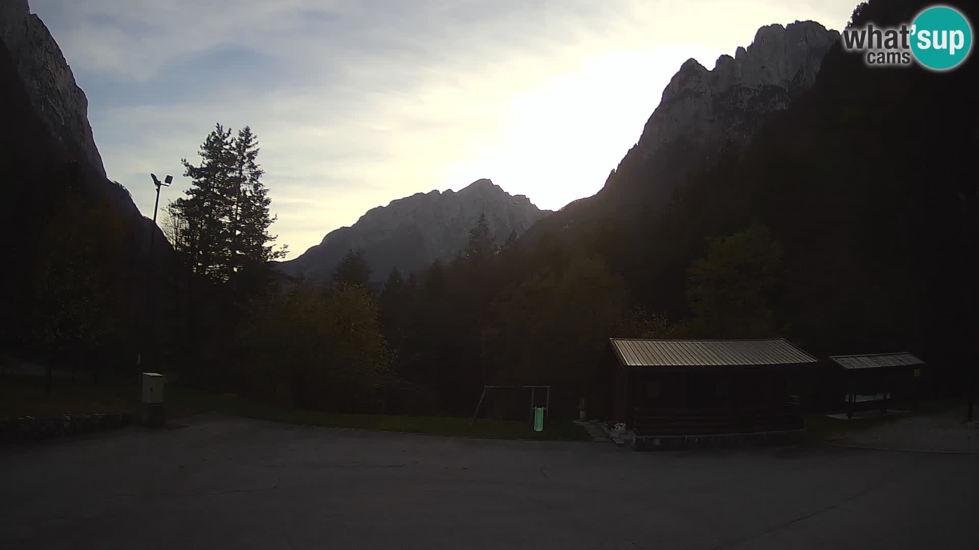 Log pod Mangartom webcam – View to Jerebica and Rombon – Bovec – Slovenia