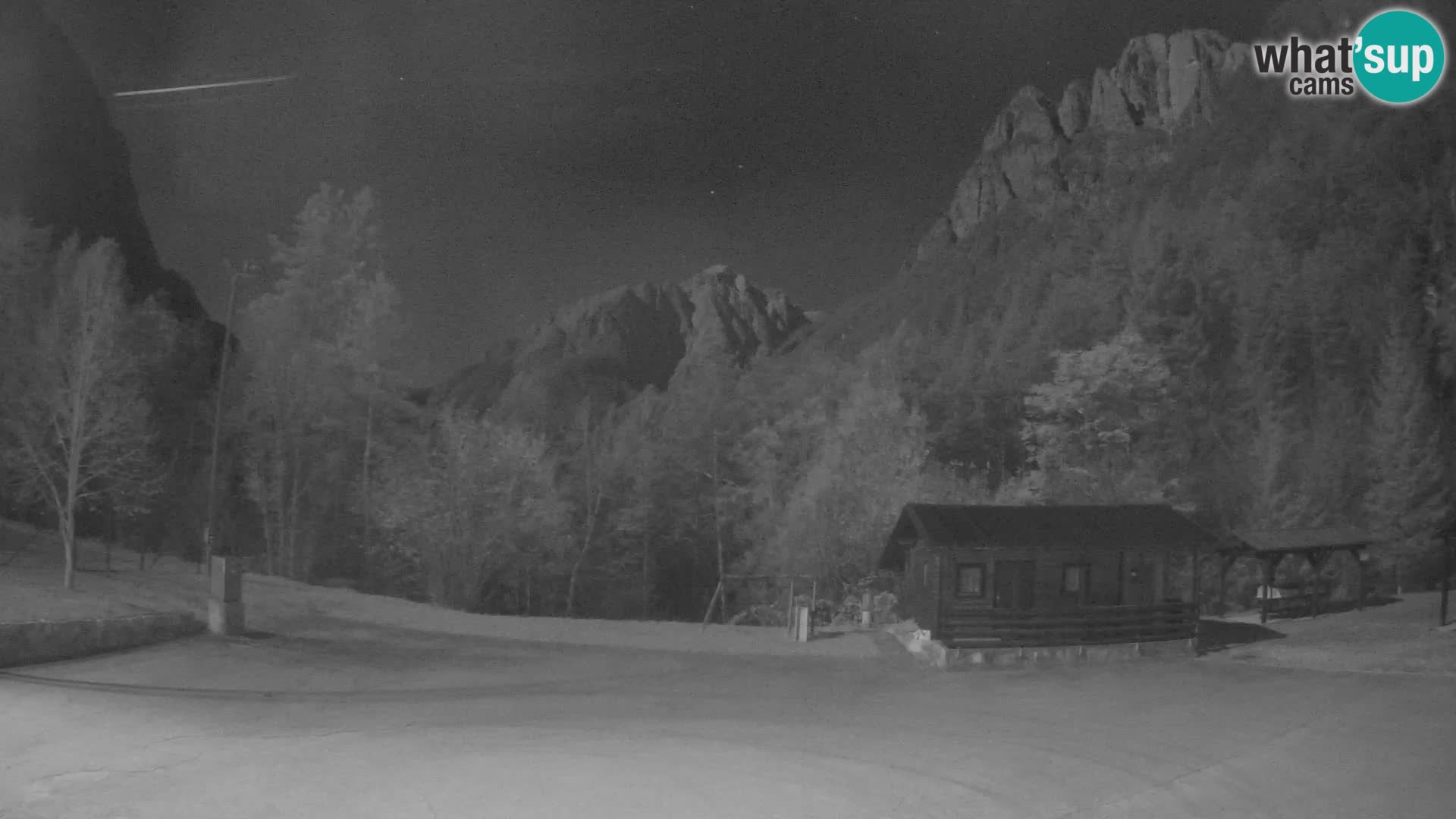 Log pod Mangartom Webcam – Blick auf Jerebica und Rombon – Bovec – Slowenien