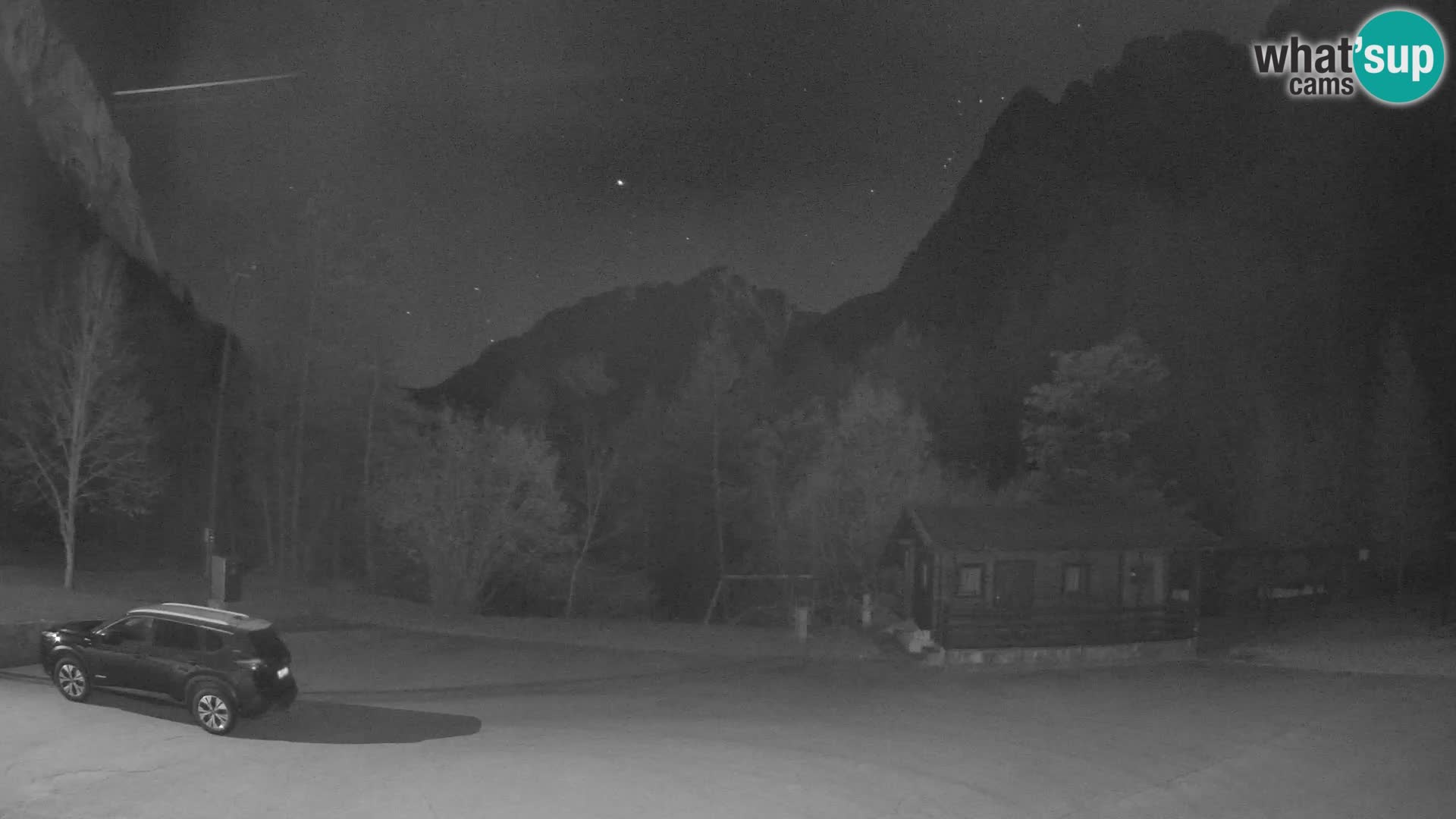 Log pod Mangartom webcam – Vista su Jerebica e Rombon – Bovec – Slovenia