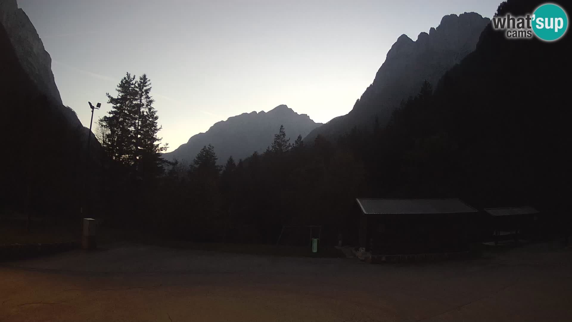 Log pod Mangartom webcam – View to Jerebica and Rombon – Bovec – Slovenia