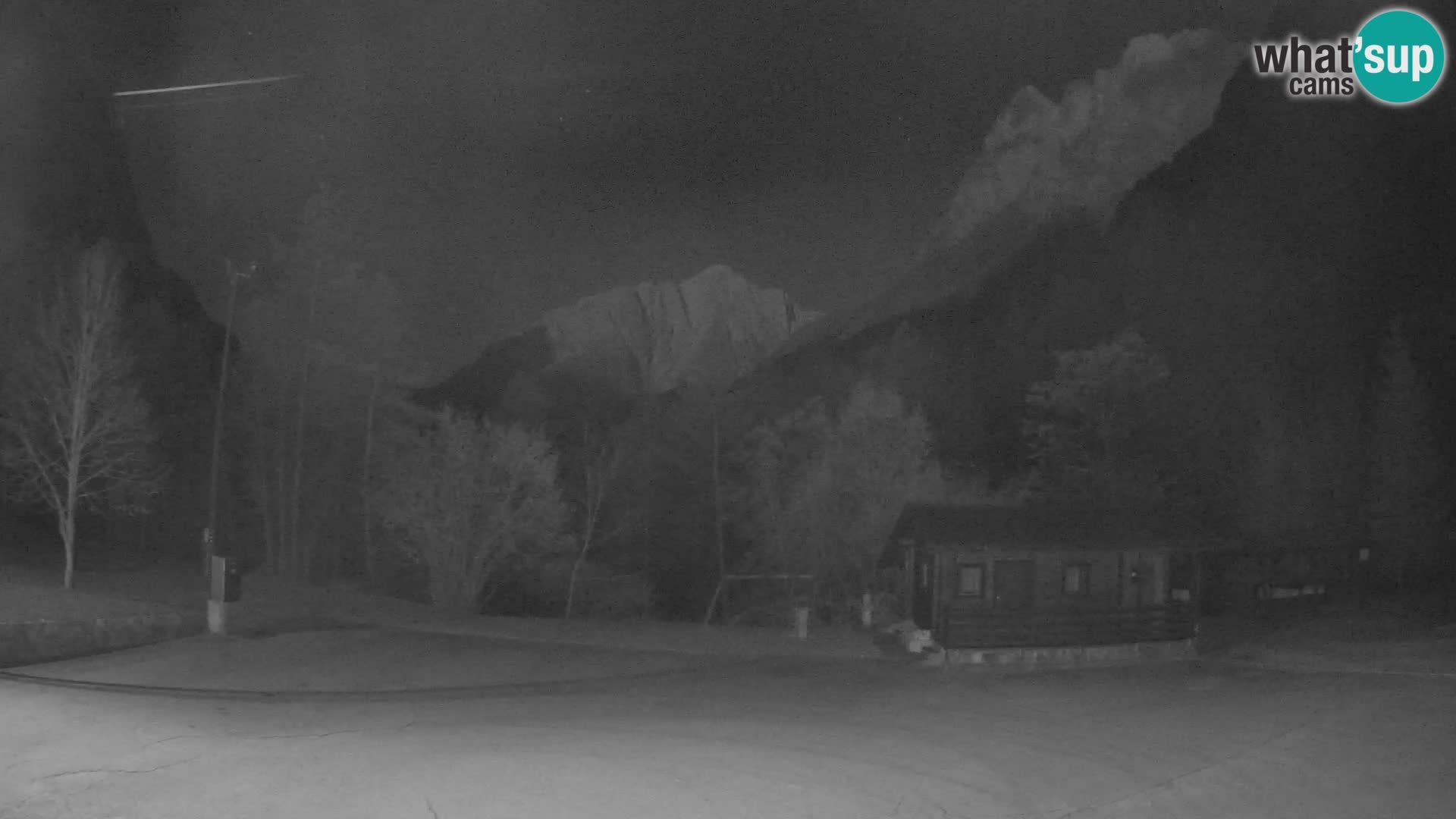 Log pod Mangartom webcam – View to Jerebica and Rombon – Bovec – Slovenia