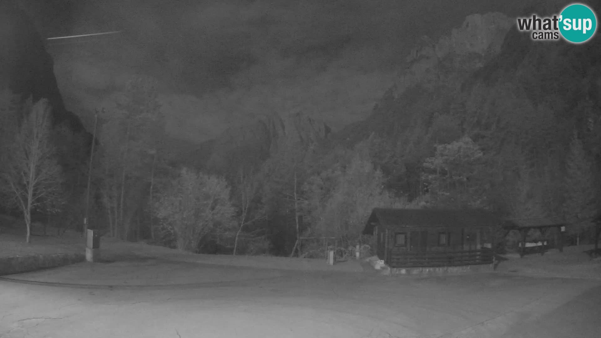 Log pod Mangartom webcam – View to Jerebica and Rombon – Bovec – Slovenia