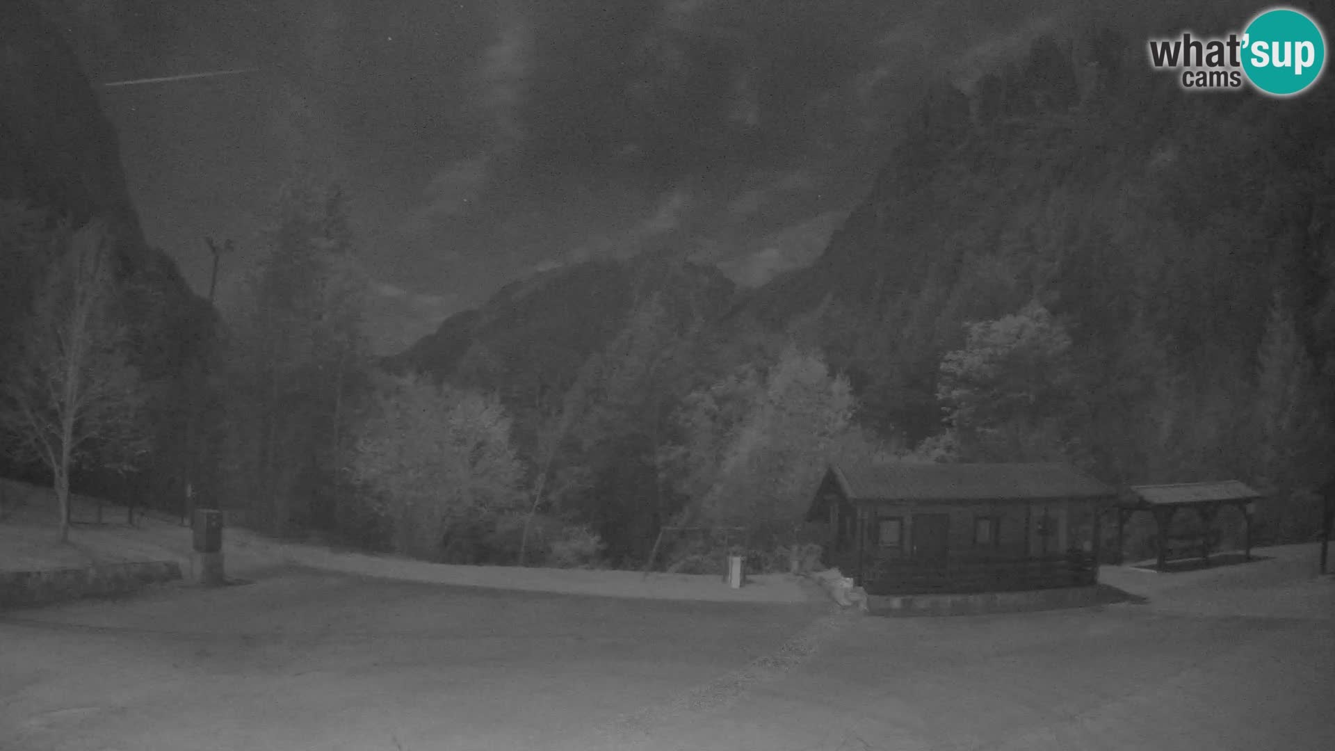 Log pod Mangartom webcam – Vue sur Jerebica et Rombon – Bovec – Slovénie