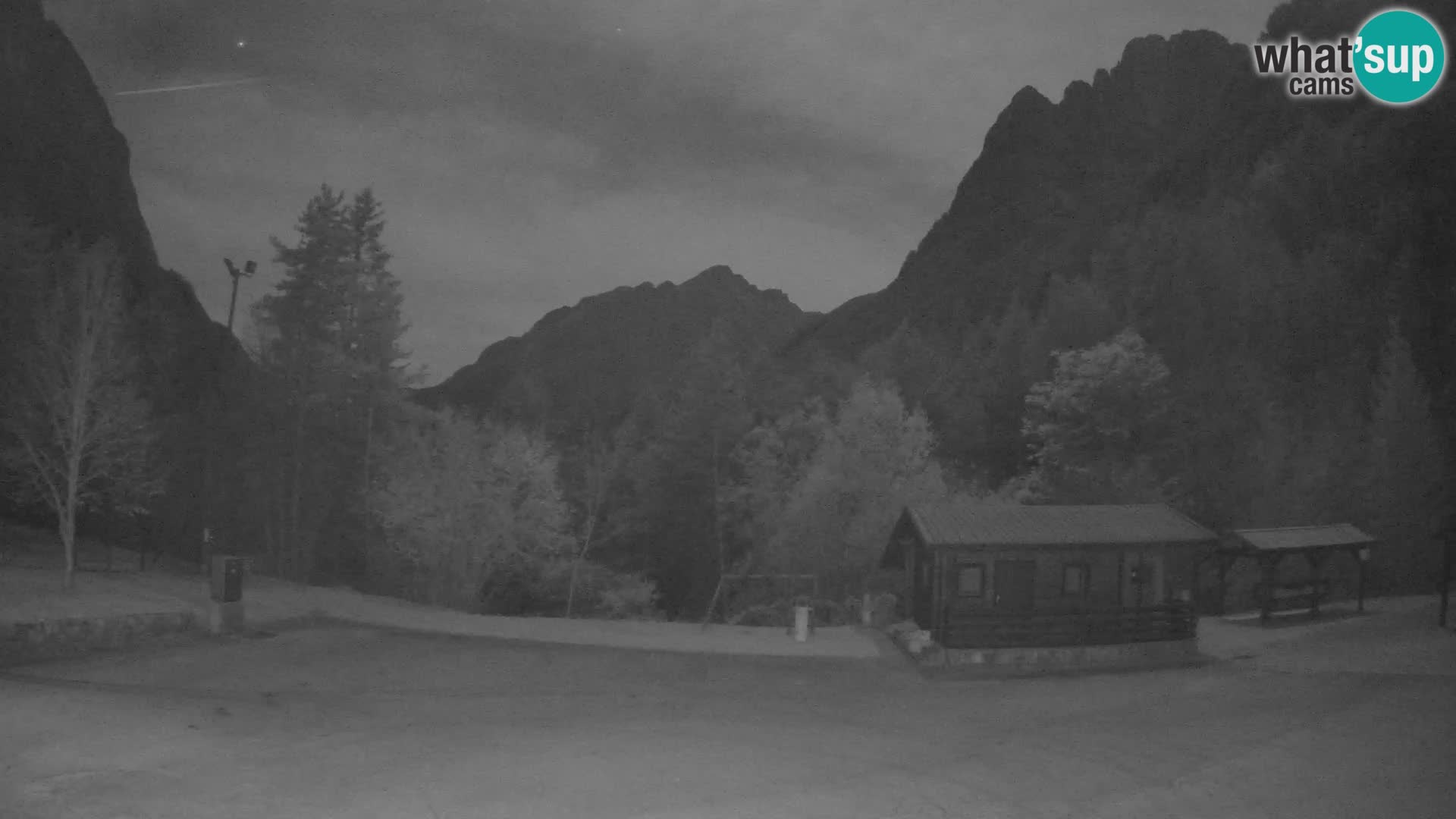 Log pod Mangartom Webcam – Blick auf Jerebica und Rombon – Bovec – Slowenien